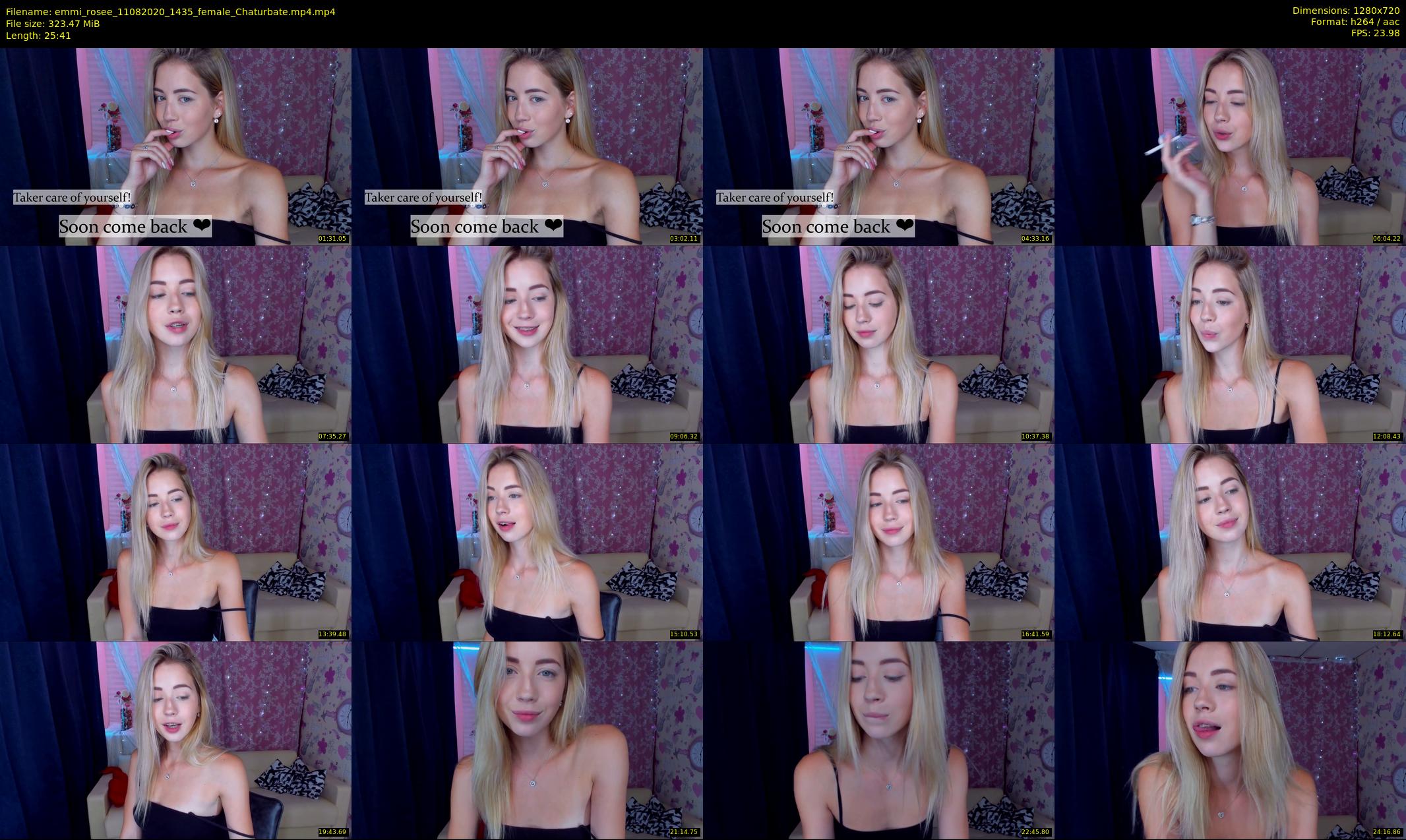 emmi_rosee — 26 minute Chaturbate female cam show recording, 720p, Aug 11, 2020