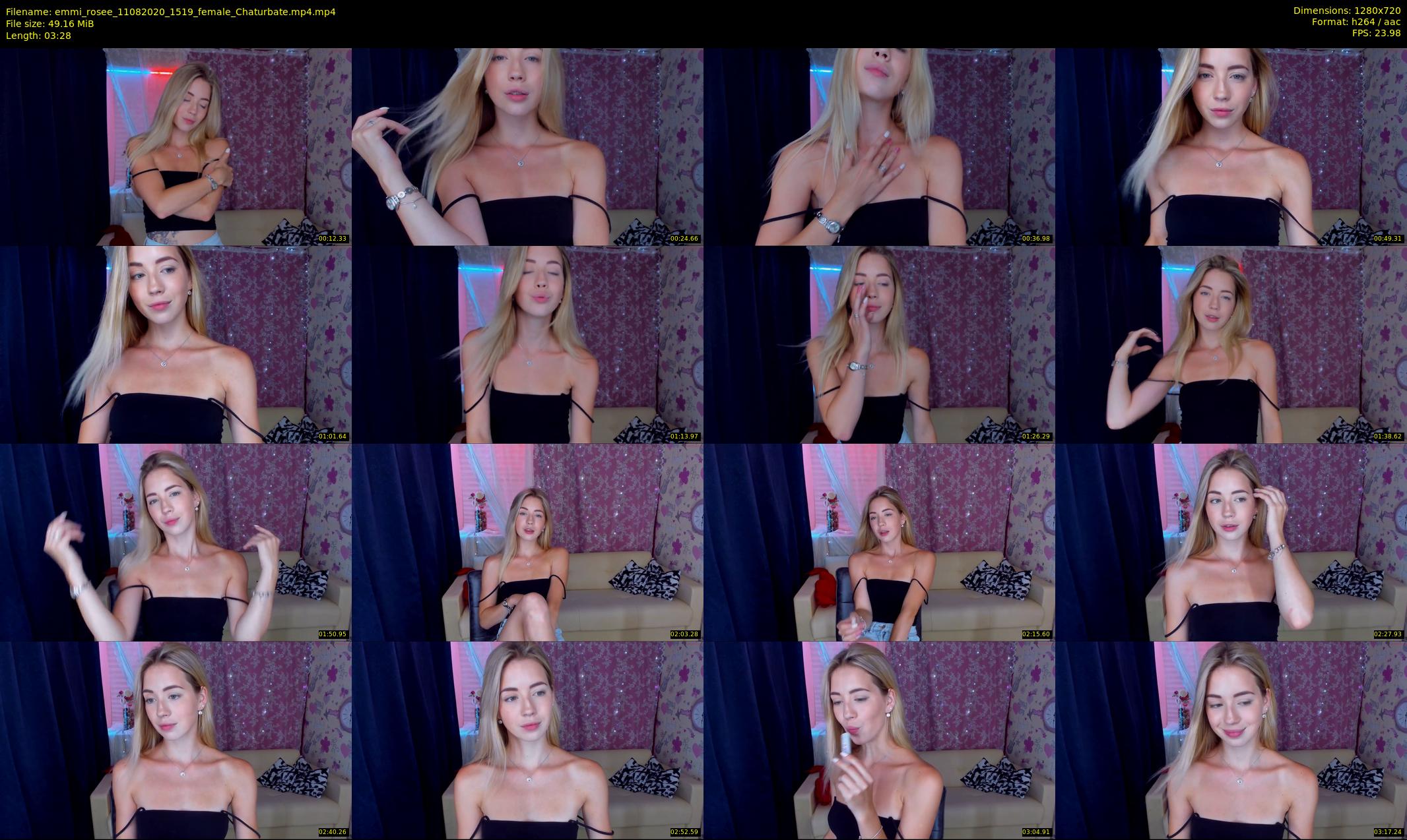 emmi_rosee — 4 minute Chaturbate female cam show recording, 720p, Aug 11, 2020