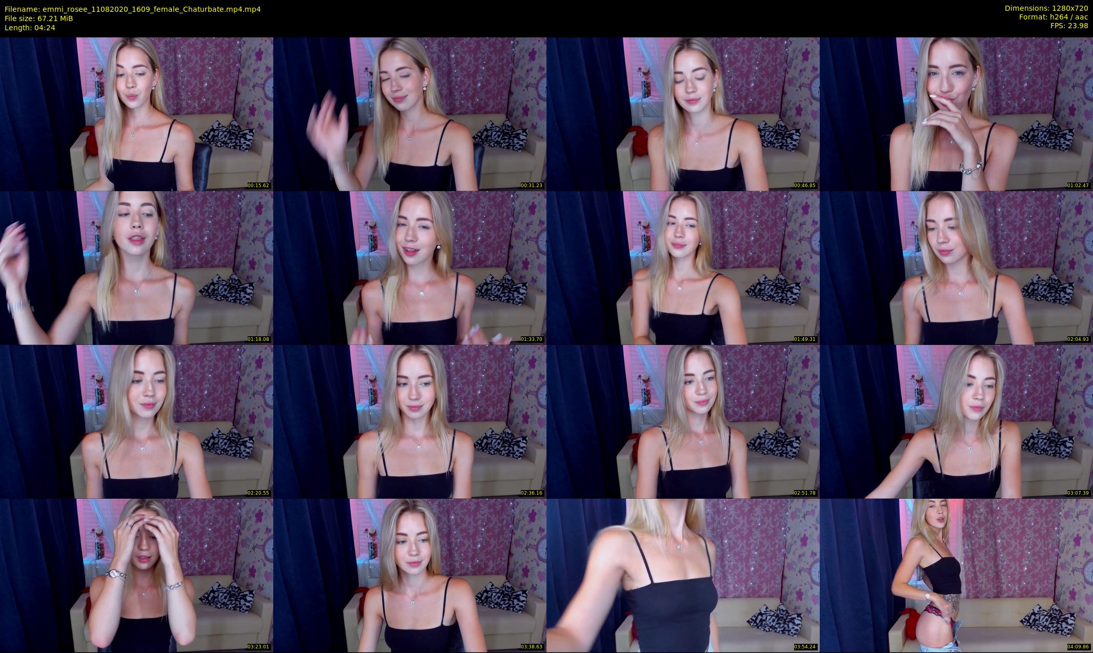 emmi_rosee — 5 minute Chaturbate female cam show recording, 720p, Aug 11, 2020