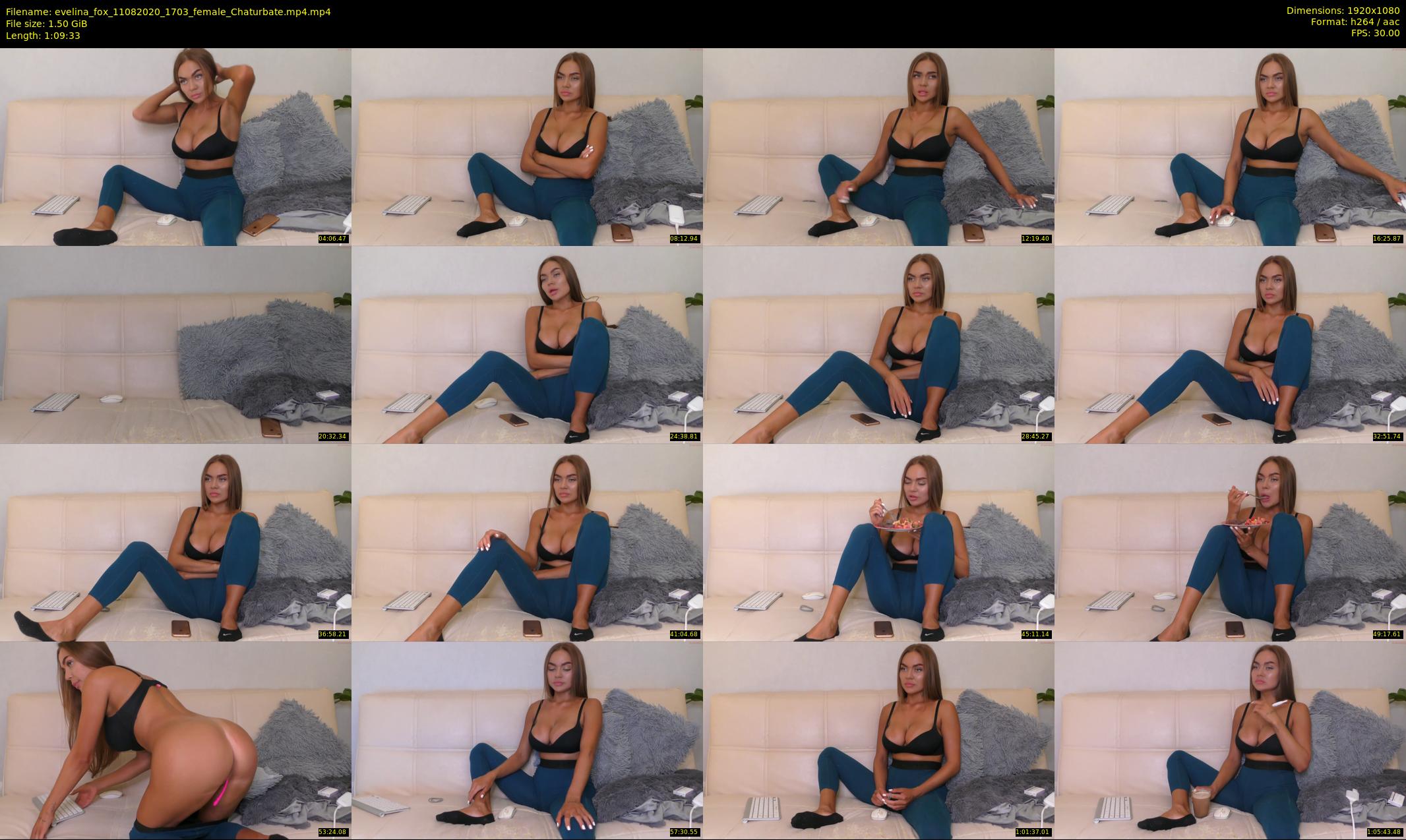 evelina_fox — 70 minute Chaturbate female cam show recording, 1080p, Aug 11, 2020