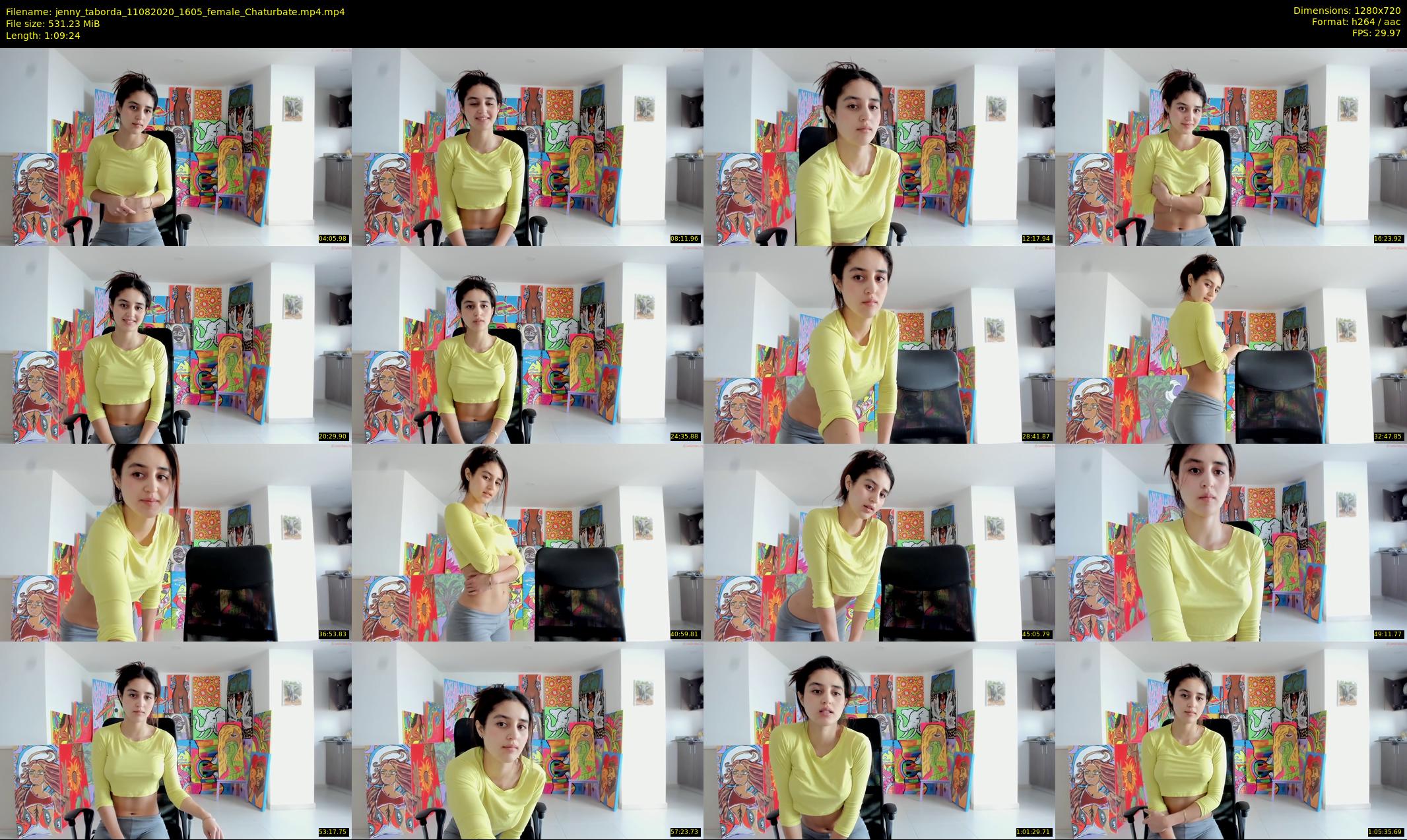 jenny_taborda — 70 minute Chaturbate female cam show recording, 720p, Aug 11, 2020