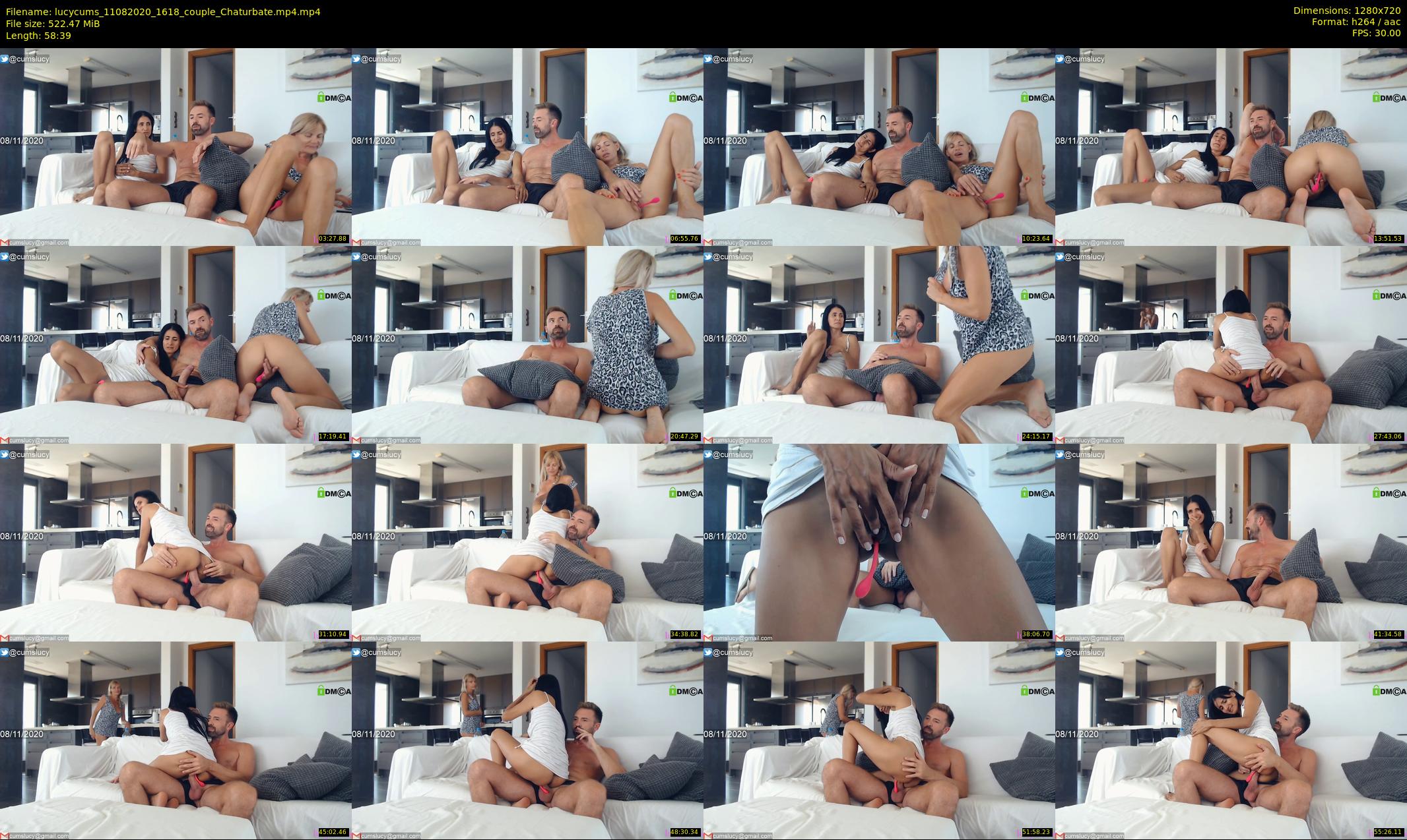 lucycums — 59 minute Chaturbate couple cam show recording, 720p, Aug 11, 2020