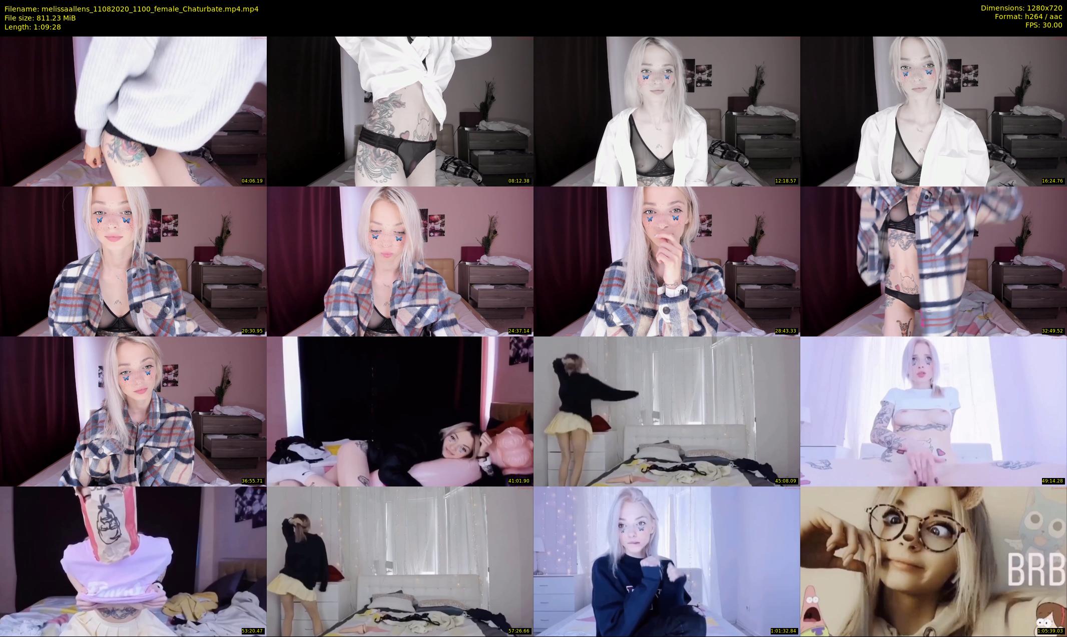 melissaallens — 70 minute Chaturbate female cam show recording, 720p, Aug 11, 2020