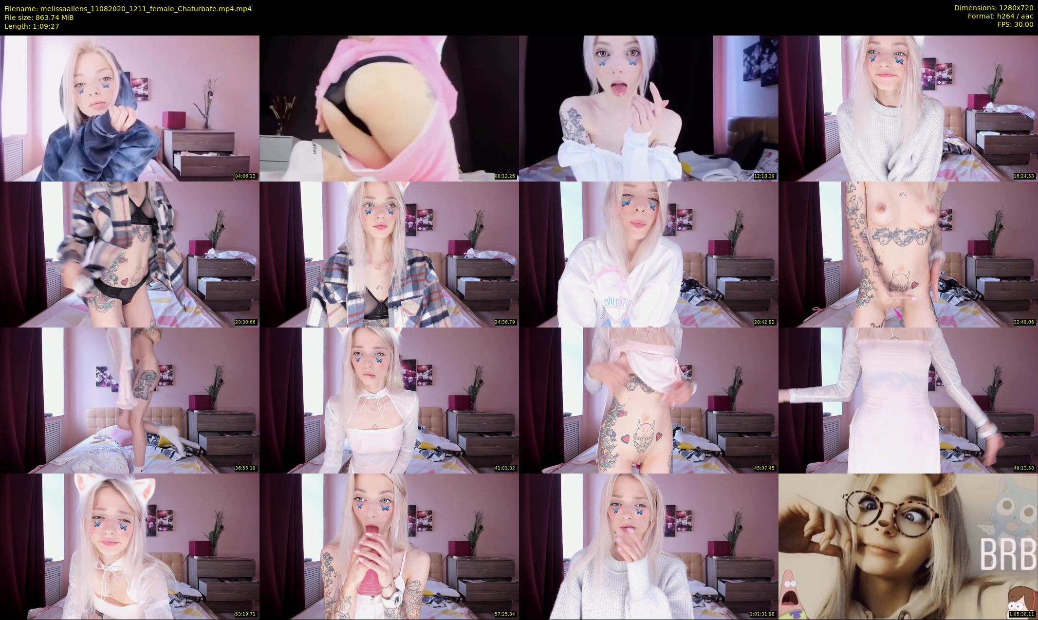 melissaallens — 70 minute Chaturbate female cam show recording, 720p, Aug 11, 2020