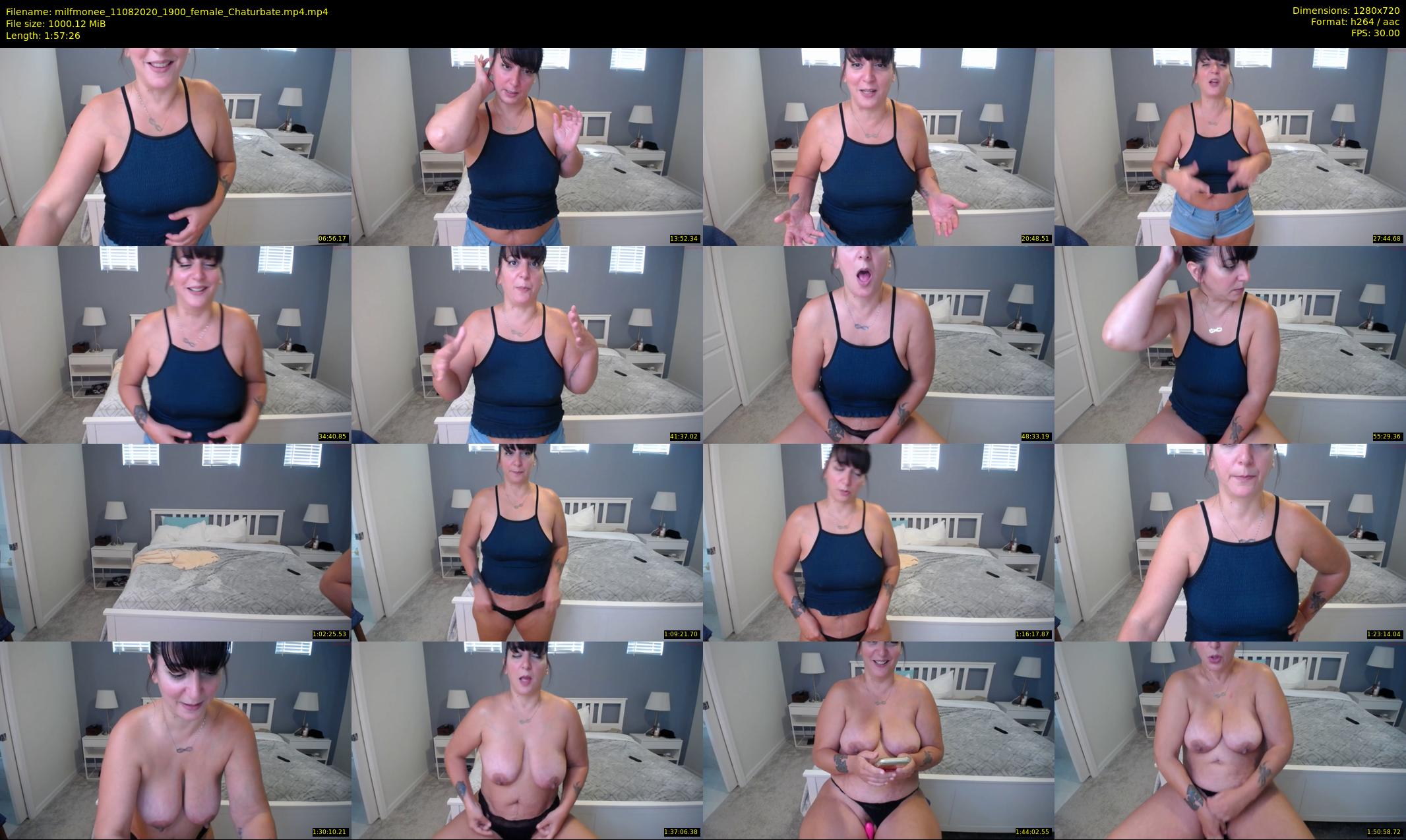 milfmonee — 118 minute Chaturbate female cam show recording, 720p, Aug 11, 2020