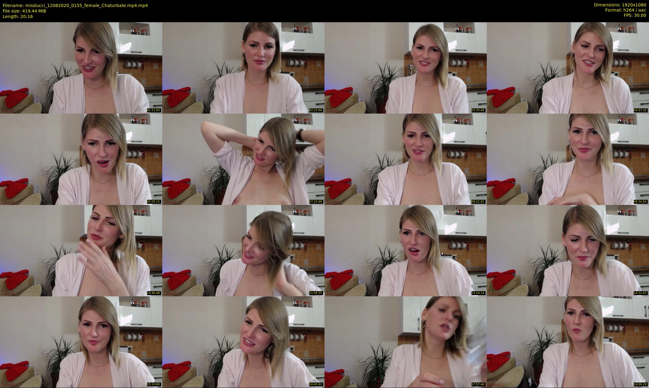 misslucci — 21 minute Chaturbate female cam show recording, 1080p, Aug 12, 2020