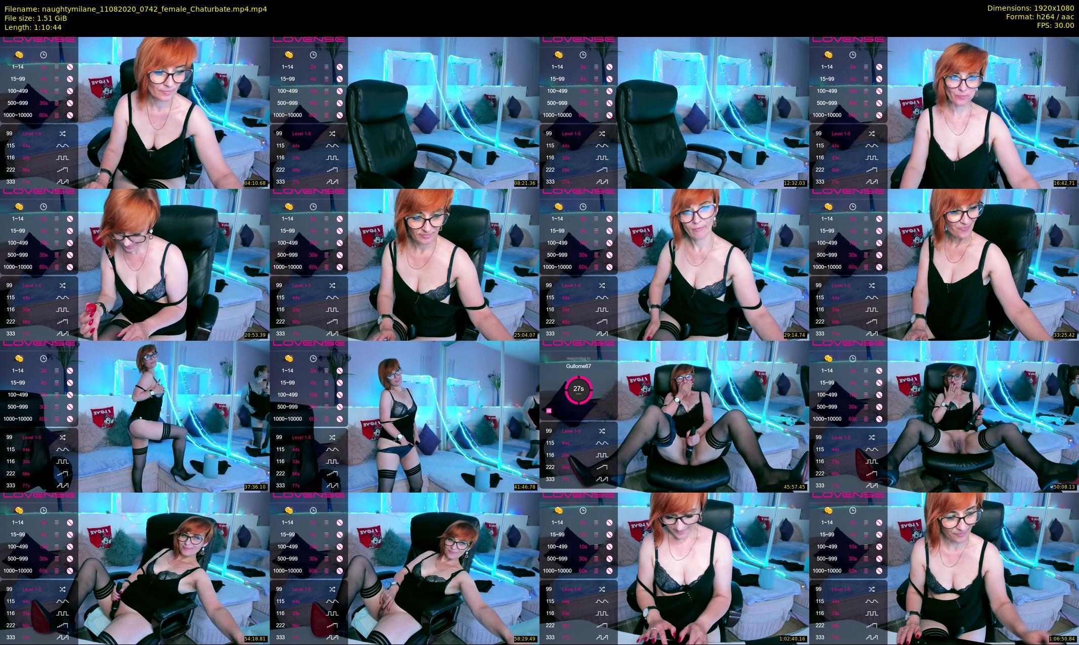 naughtymilane — 71 minute Chaturbate female cam show recording, 1080p, Aug 11, 2020