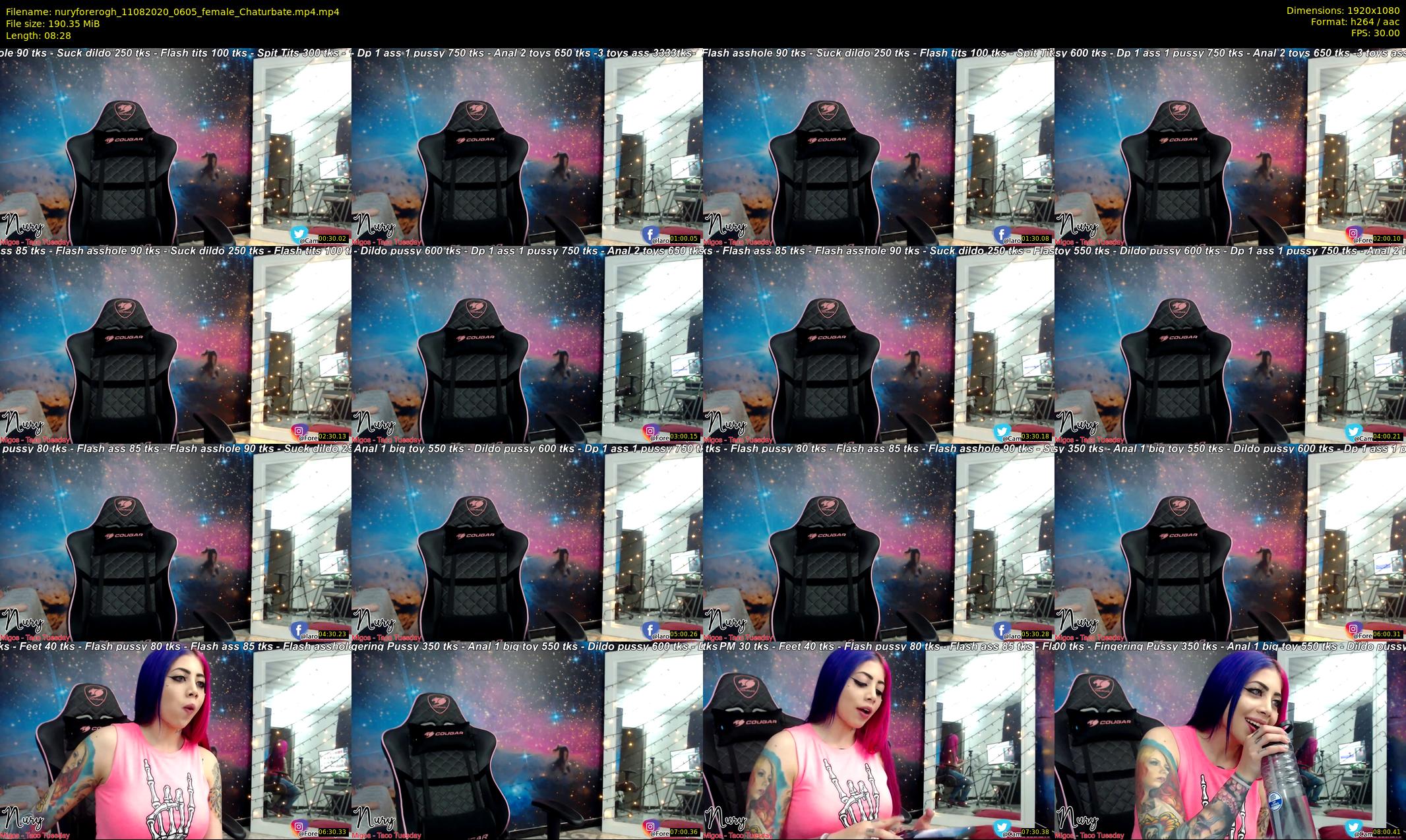 nuryforerogh — 9 minute Chaturbate female cam show recording, 1080p, Aug 11, 2020
