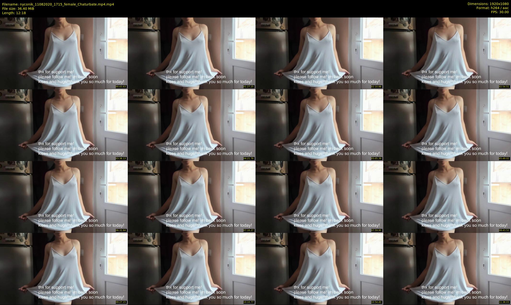 nyconik — 13 minute Chaturbate female cam show recording, 1080p, Aug 11, 2020