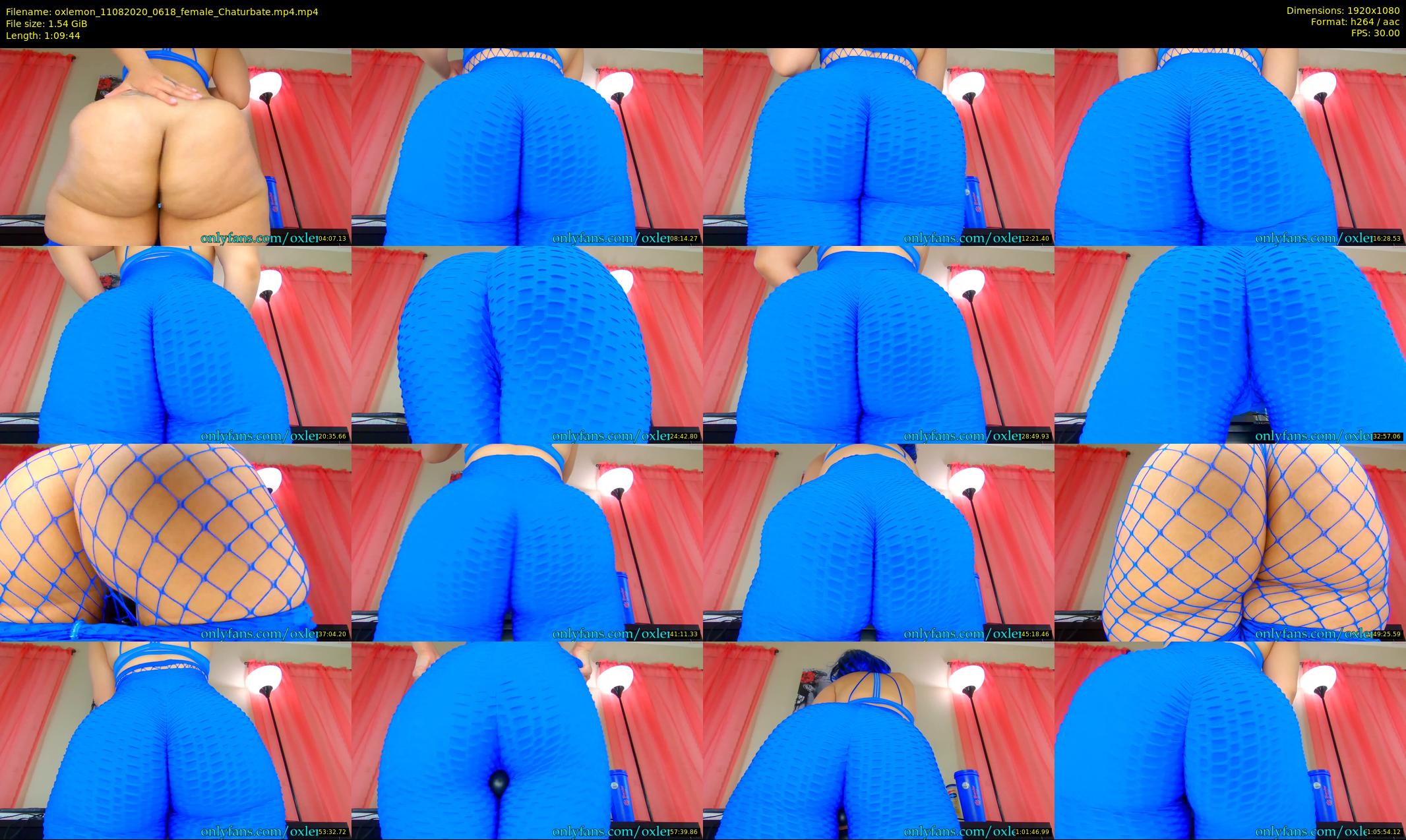 oxlemon — 70 minute Chaturbate female cam show recording, 1080p, Aug 11, 2020