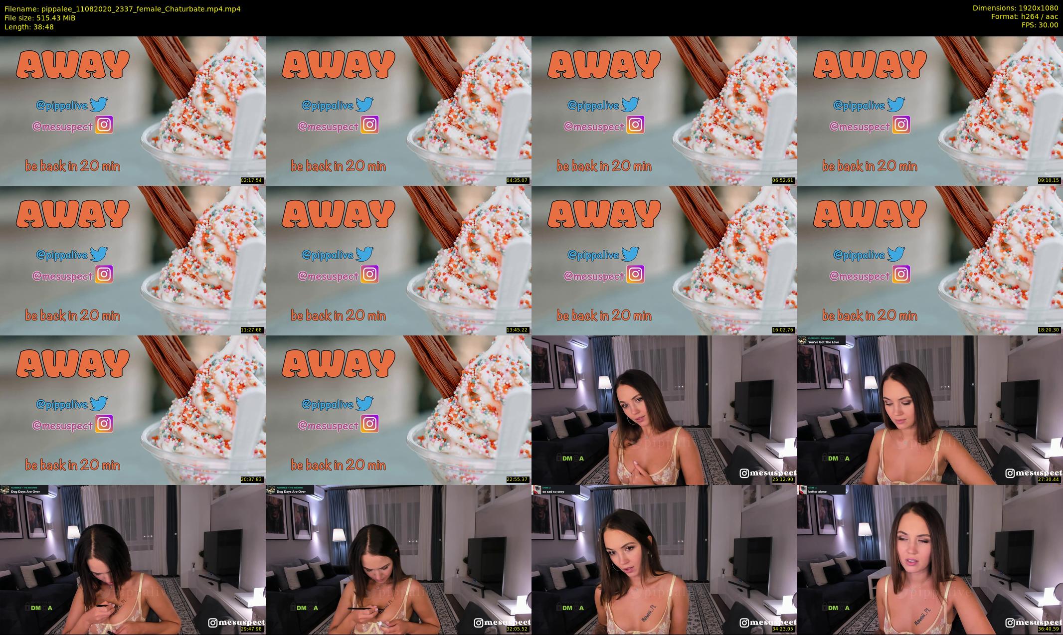 pippalee — 39 minute Chaturbate female cam show recording, 1080p, Aug 11, 2020