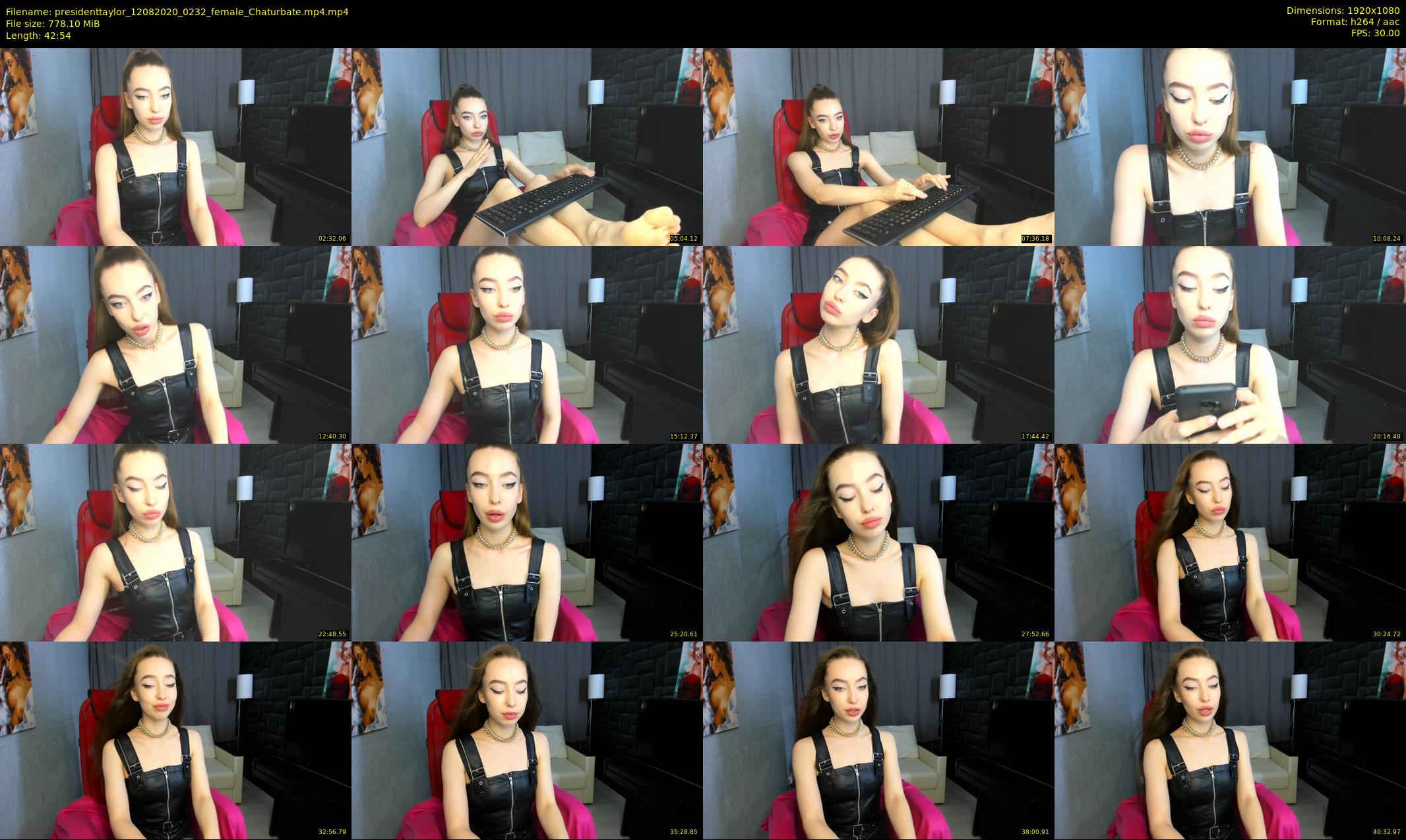 presidenttaylor — 43 minute Chaturbate female cam show recording, 1080p, Aug 12, 2020