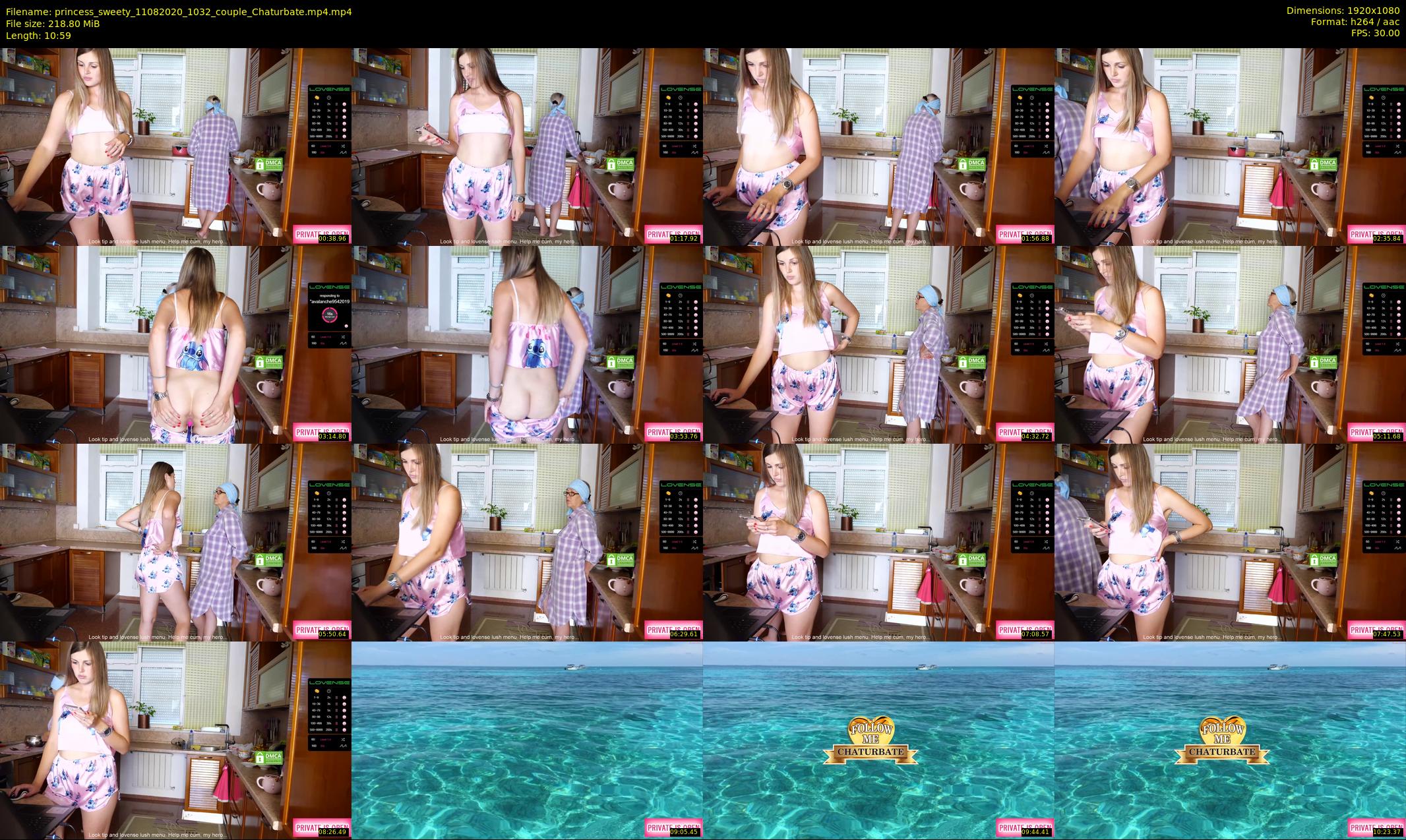 princess_sweety — 11 minute Chaturbate couple cam show recording, 1080p, Aug 11, 2020