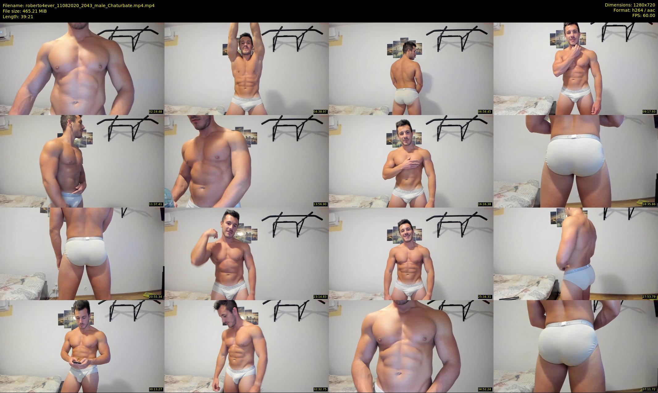 roberto4ever — 40 minute Chaturbate male cam show recording, 720p, Aug 11, 2020