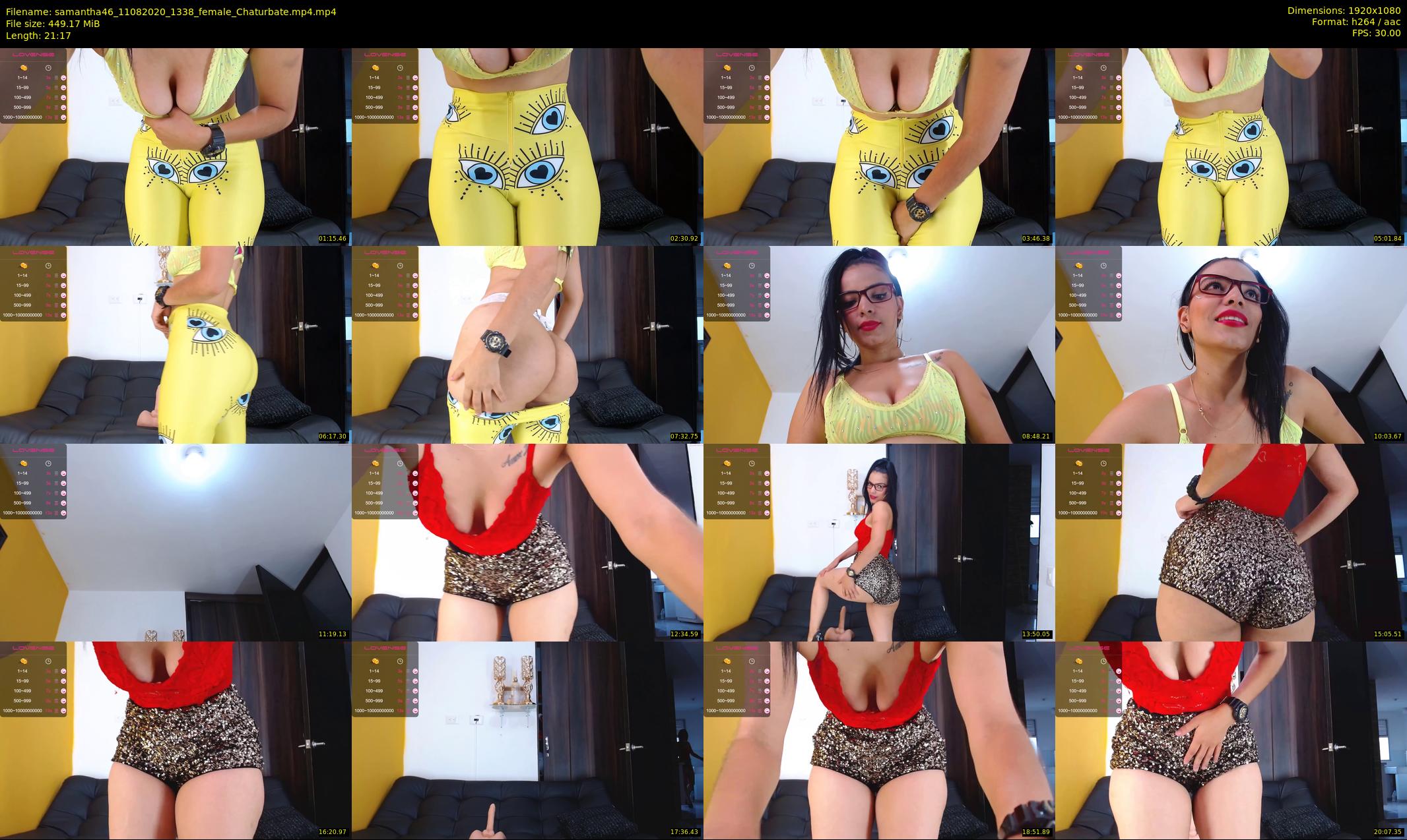 samantha46 — 22 minute Chaturbate female cam show recording, 1080p, Aug 11, 2020