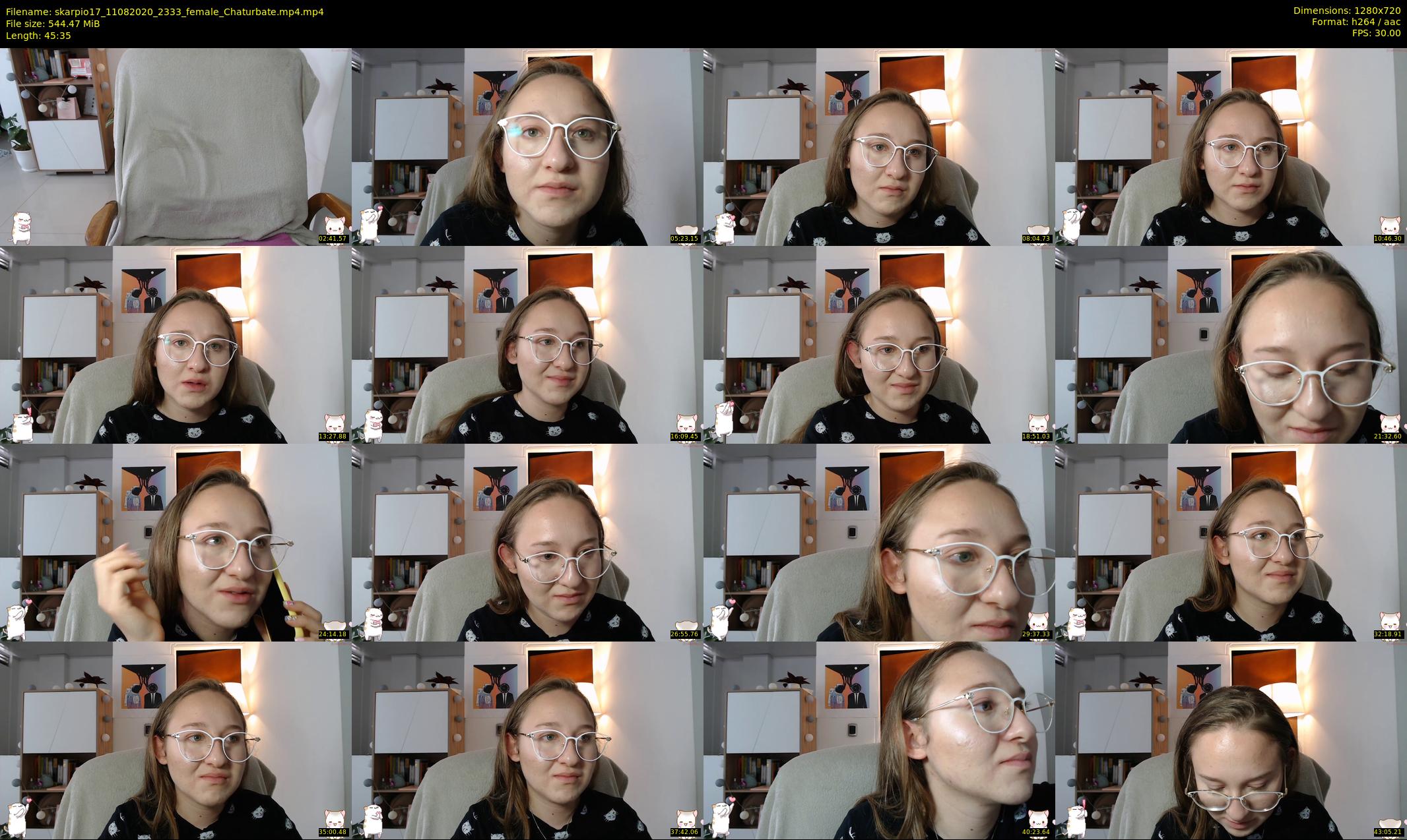 skarpio17 — 46 minute Chaturbate female cam show recording, 720p, Aug 11, 2020