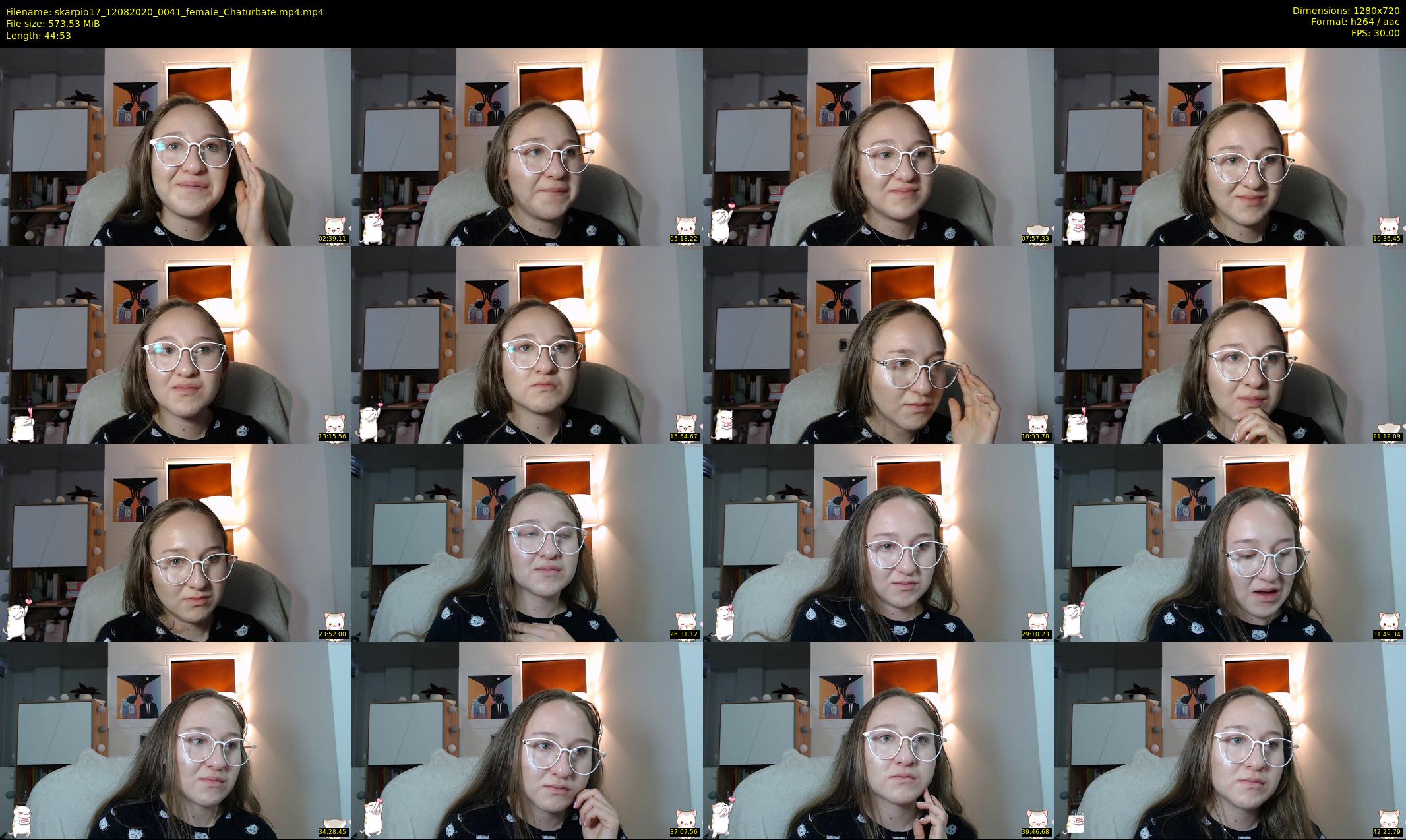 skarpio17 — 45 minute Chaturbate female cam show recording, 720p, Aug 12, 2020