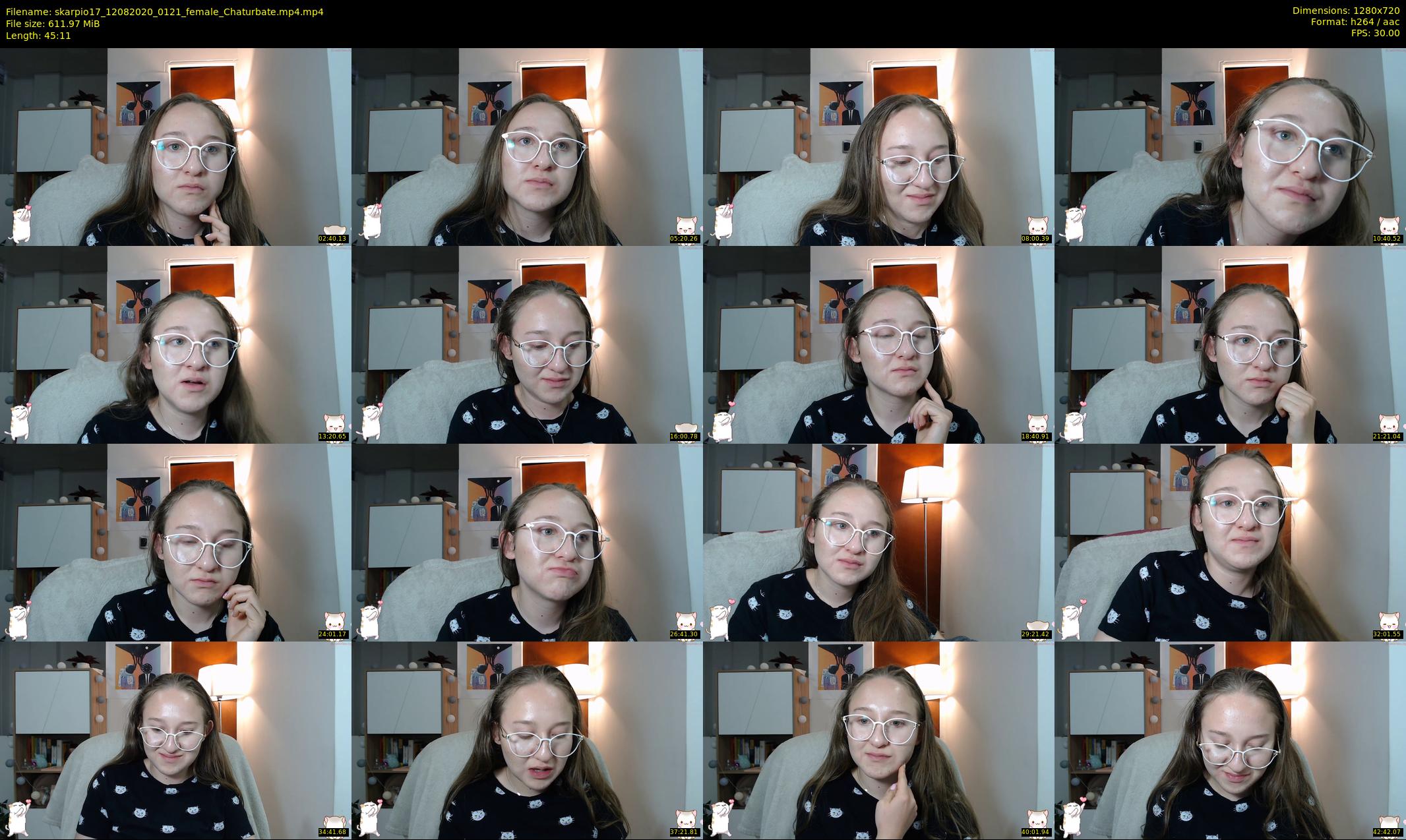 skarpio17 — 46 minute Chaturbate female cam show recording, 720p, Aug 12, 2020