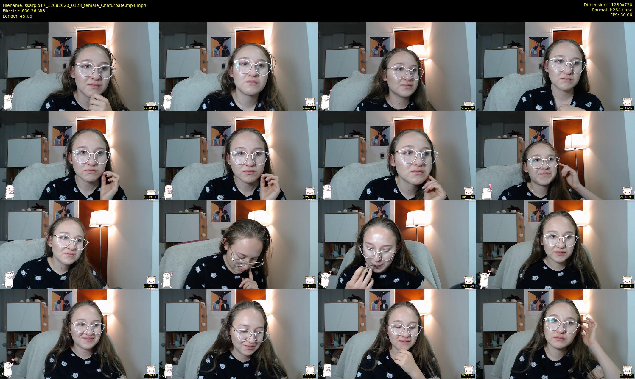skarpio17 — 46 minute Chaturbate female cam show recording, 720p, Aug 12, 2020