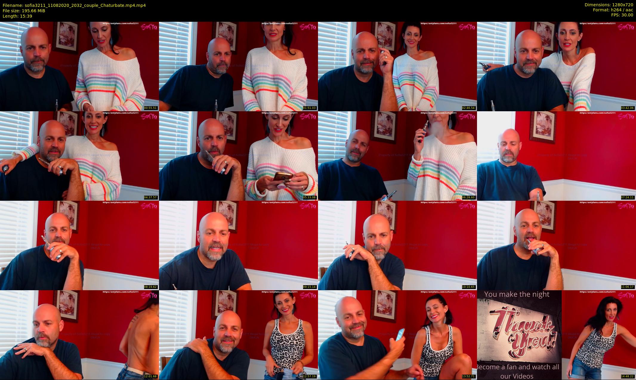 sofia3211 — 16 minute Chaturbate couple cam show recording, 720p, Aug 11, 2020