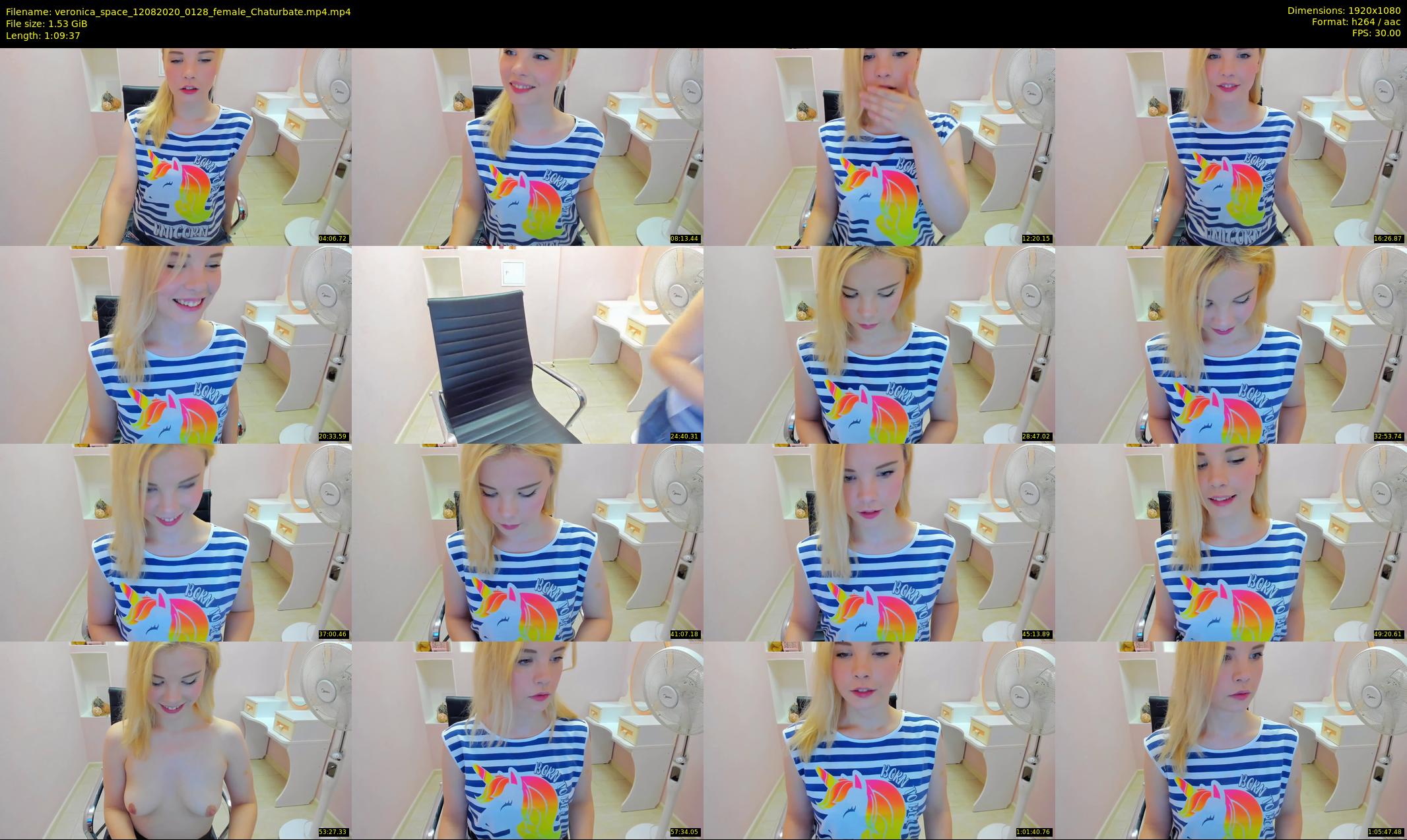veronica_space — 70 minute Chaturbate female cam show recording, 1080p, Aug 12, 2020