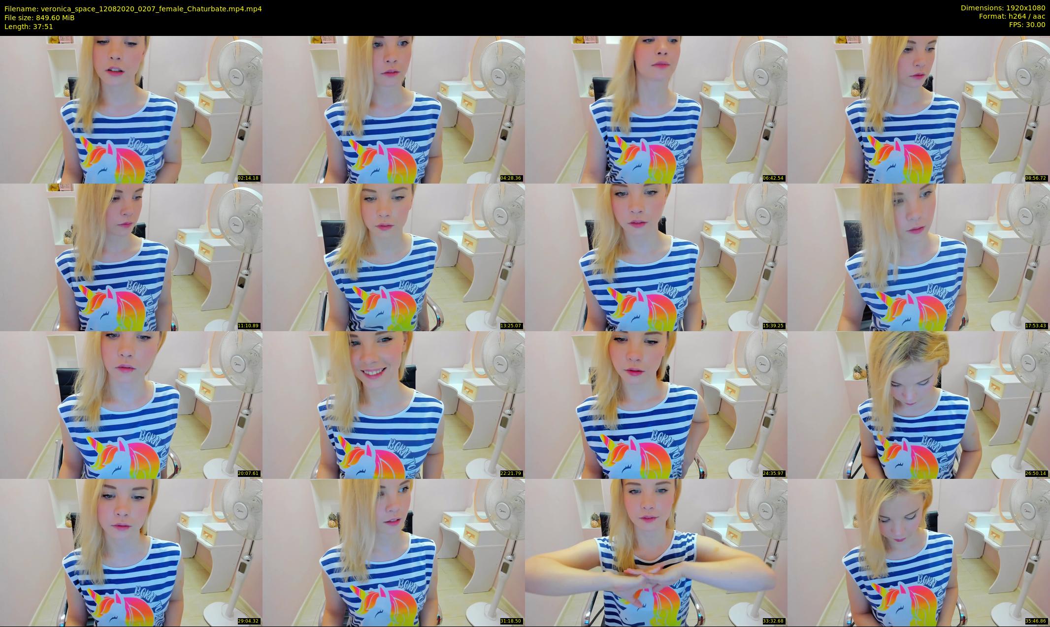 veronica_space — 38 minute Chaturbate female cam show recording, 1080p, Aug 12, 2020