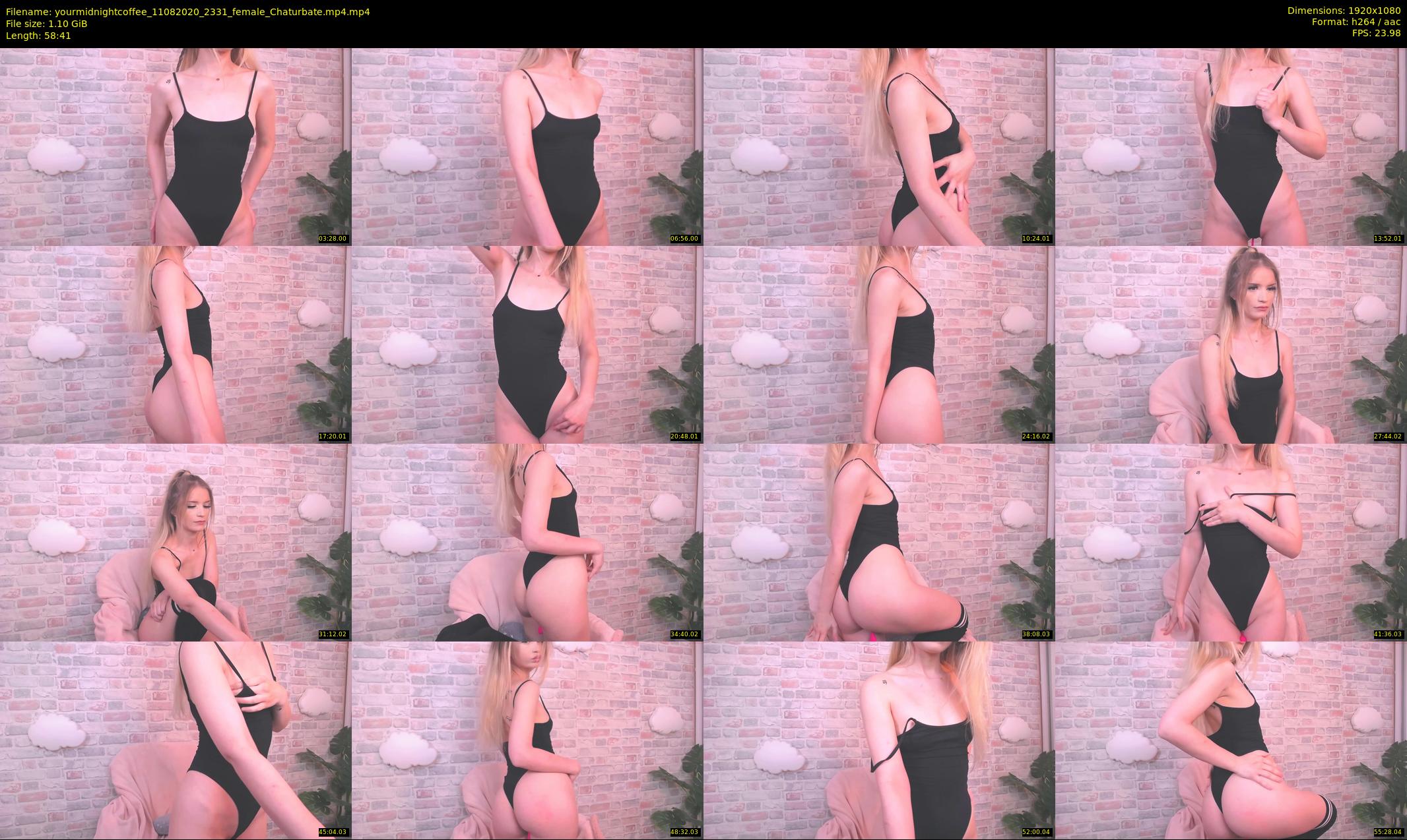 yourmidnightcoffee — 59 minute Chaturbate female cam show recording, 1080p, Aug 11, 2020