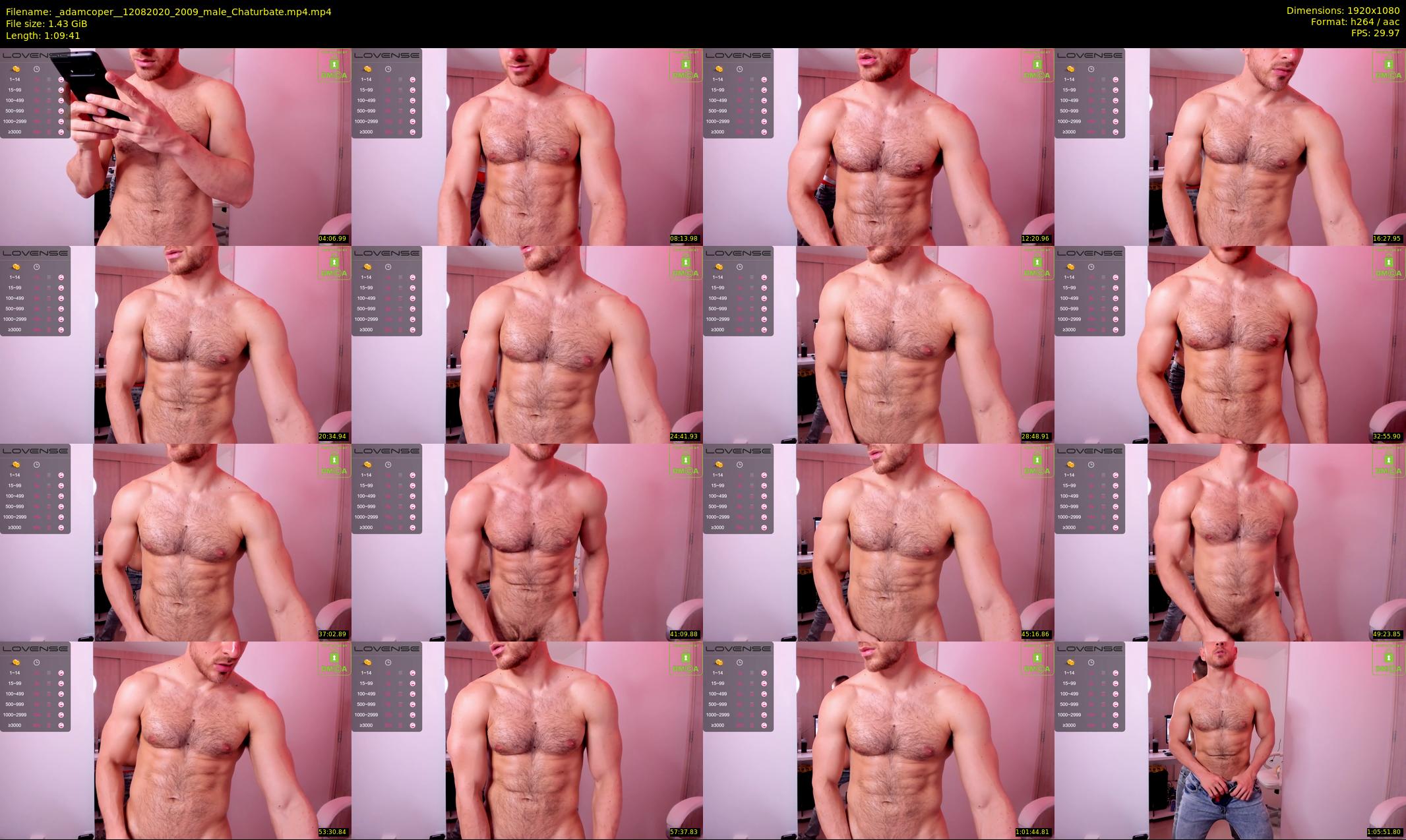 _adamcoper_ — 70 minute Chaturbate male cam show recording, 1080p, Aug 12, 2020