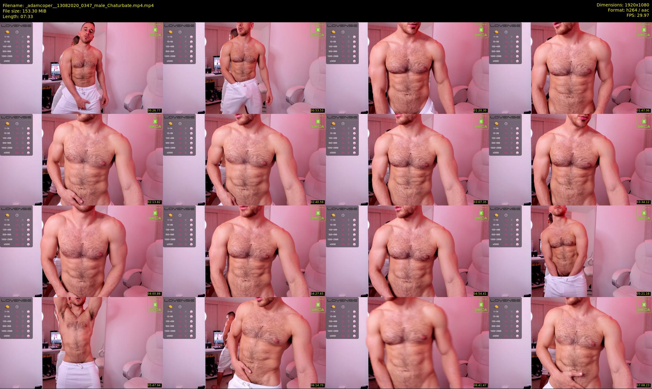 _adamcoper_ — 8 minute Chaturbate male cam show recording, 1080p, Aug 13, 2020