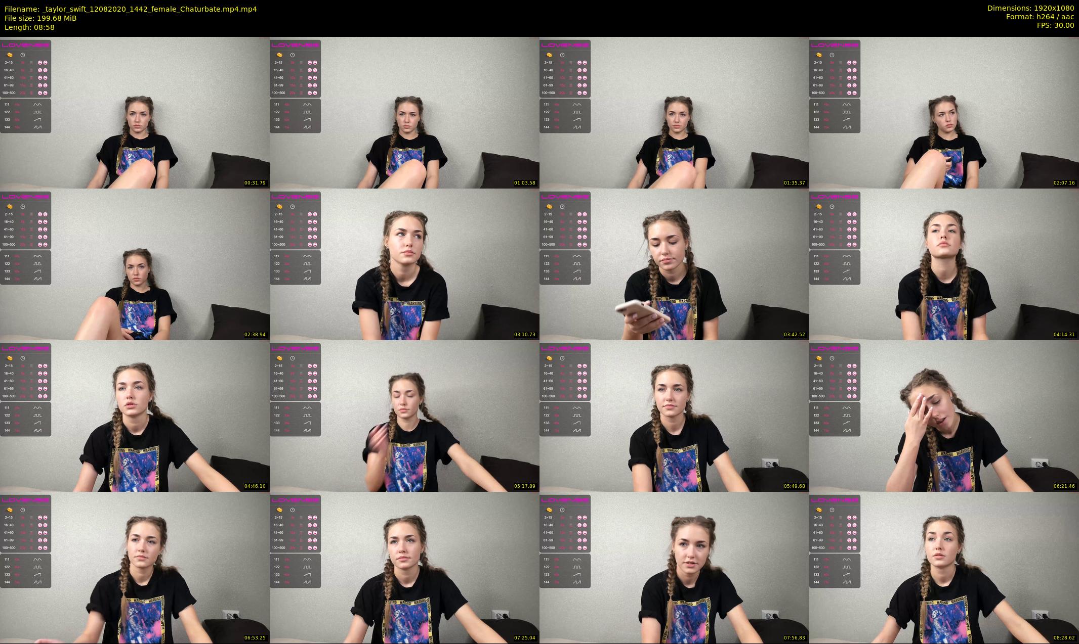 _taylor_swift — 9 minute Chaturbate female cam show recording, 1080p, Aug 12, 2020
