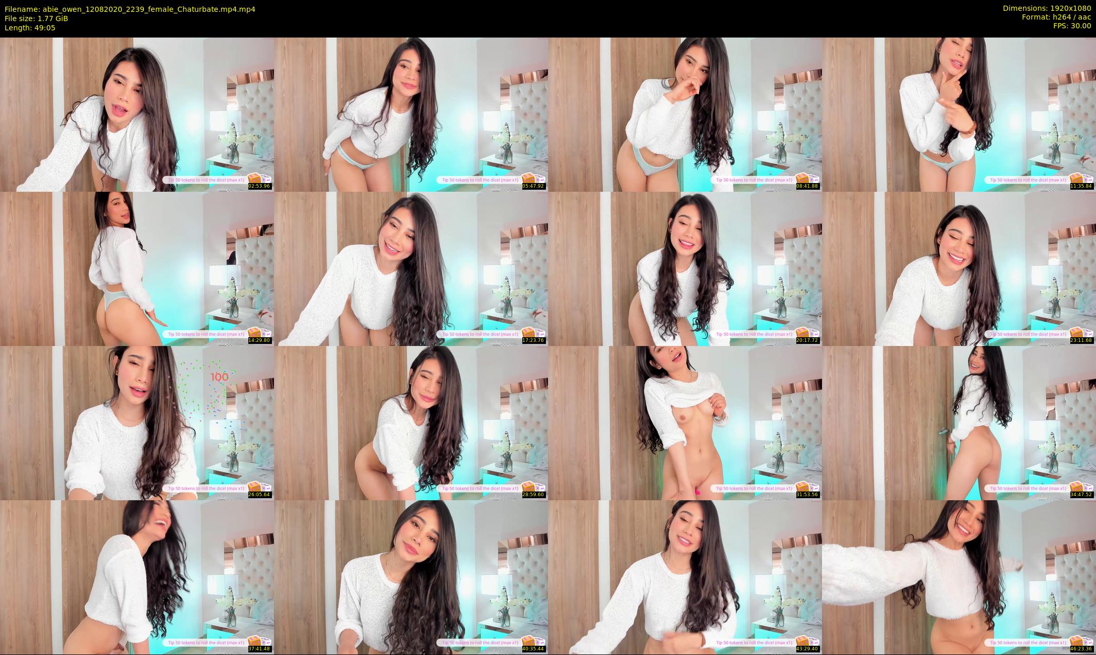 abie_owen — 50 minute Chaturbate female cam show recording, 1080p, Aug 12, 2020