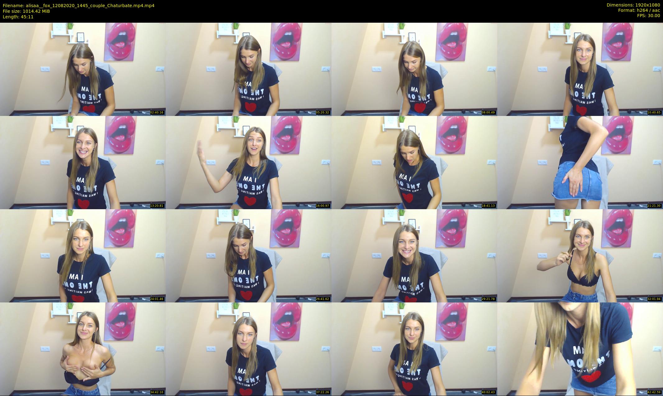 alisaa__fox — 46 minute Chaturbate female cam show recording, 1080p, Aug 12, 2020