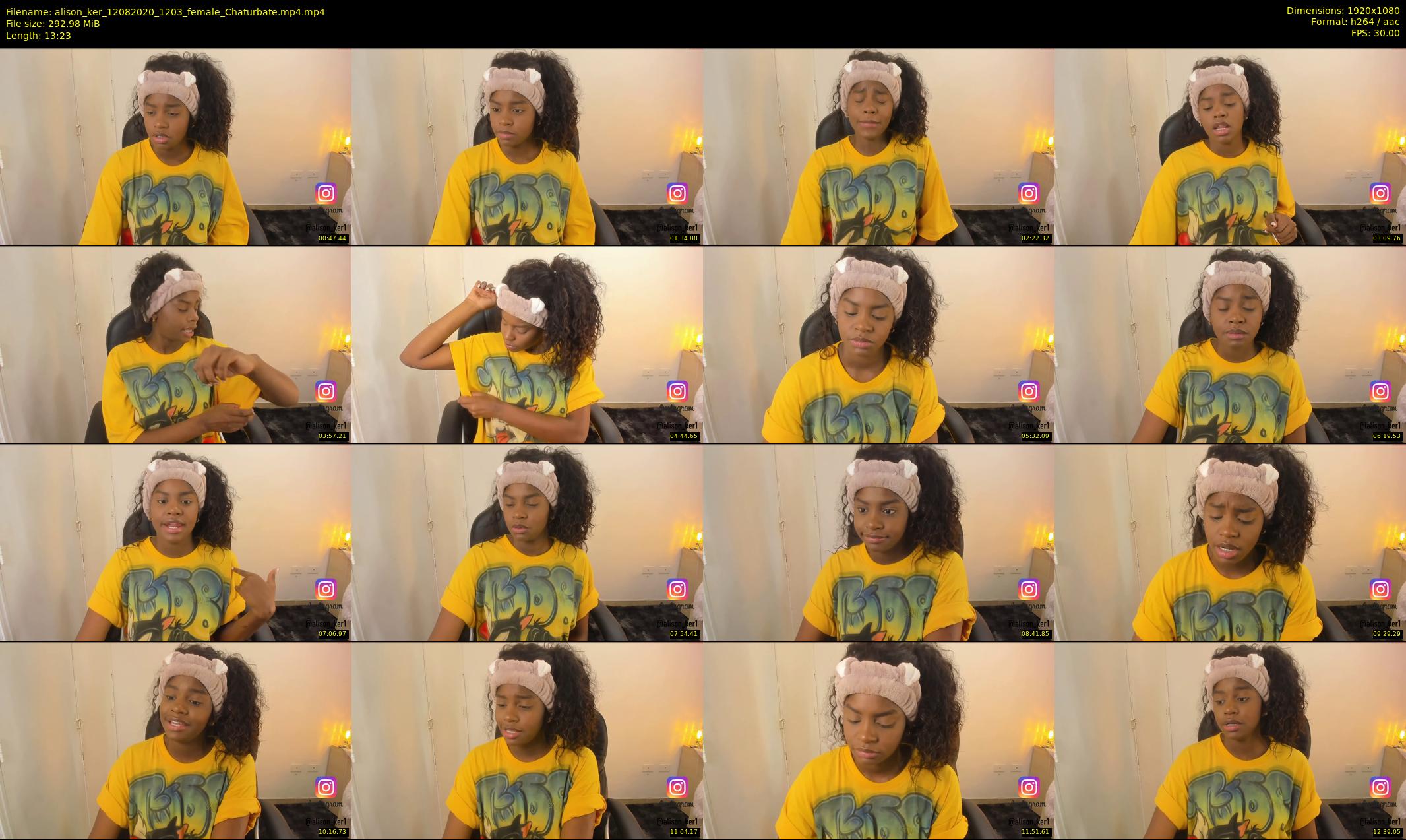 alison_ker — 14 minute Chaturbate female cam show recording, 1080p, Aug 12, 2020