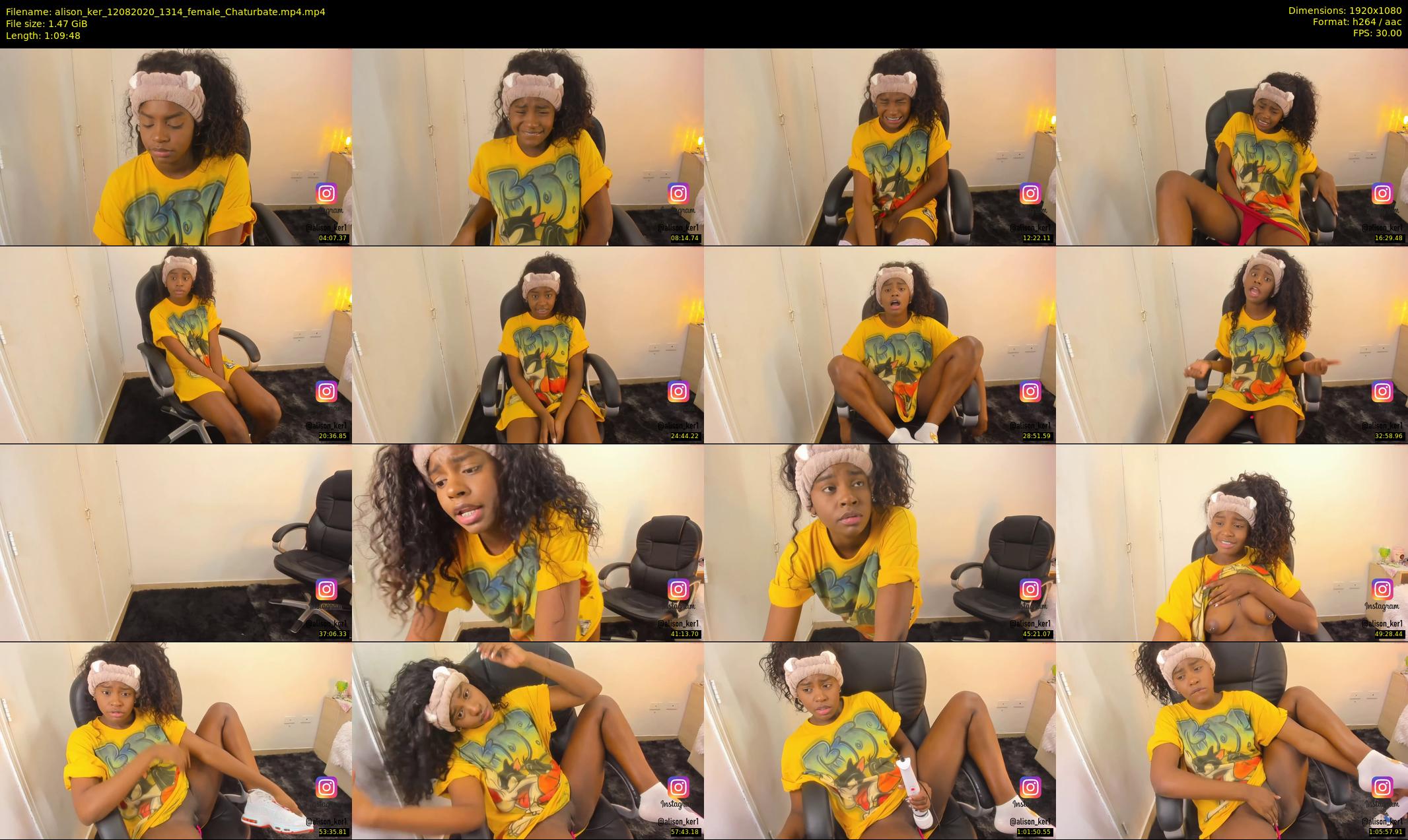 alison_ker — 70 minute Chaturbate female cam show recording, 1080p, Aug 12, 2020