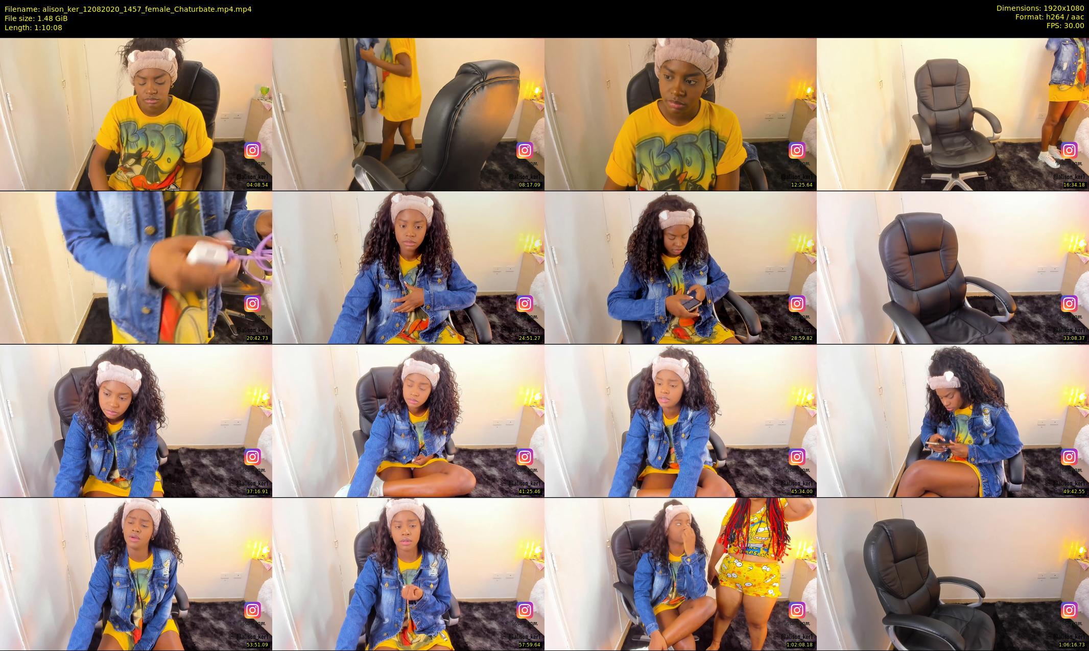 alison_ker — 71 minute Chaturbate female cam show recording, 1080p, Aug 12, 2020
