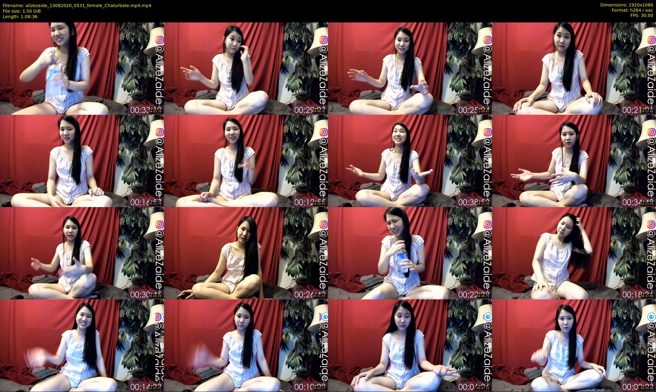 alizezaide — 69 minute Chaturbate female cam show recording, 1080p, Aug 13, 2020
