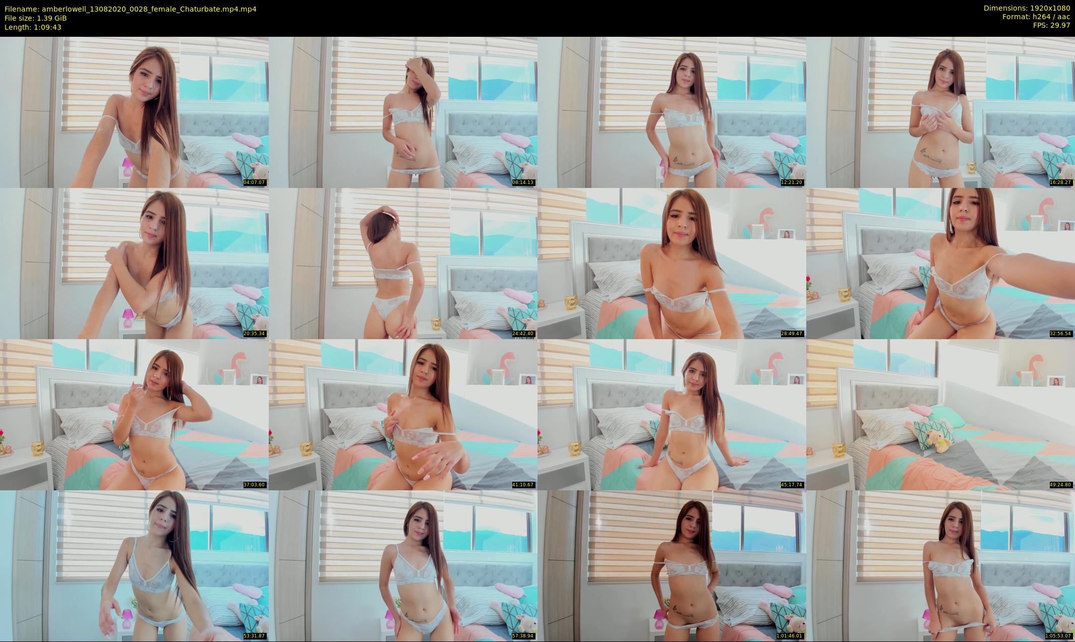 amberlowell — 70 minute Chaturbate female cam show recording, 1080p, Aug 13, 2020