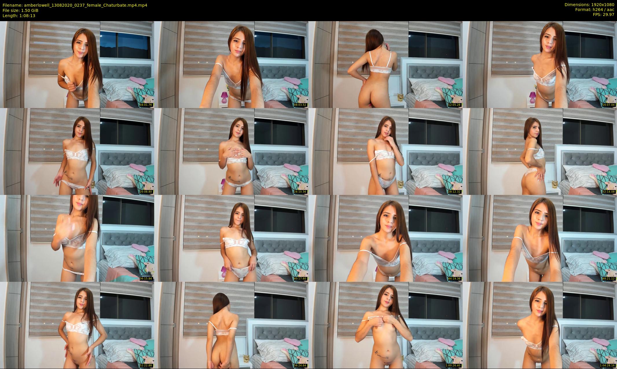 amberlowell — 69 minute Chaturbate female cam show recording, 1080p, Aug 13, 2020