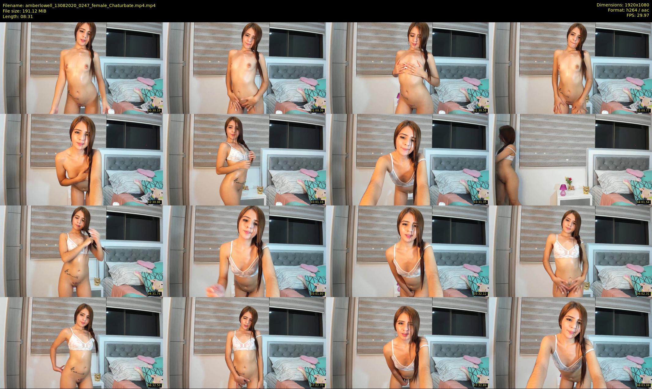 amberlowell — 9 minute Chaturbate female cam show recording, 1080p, Aug 13, 2020
