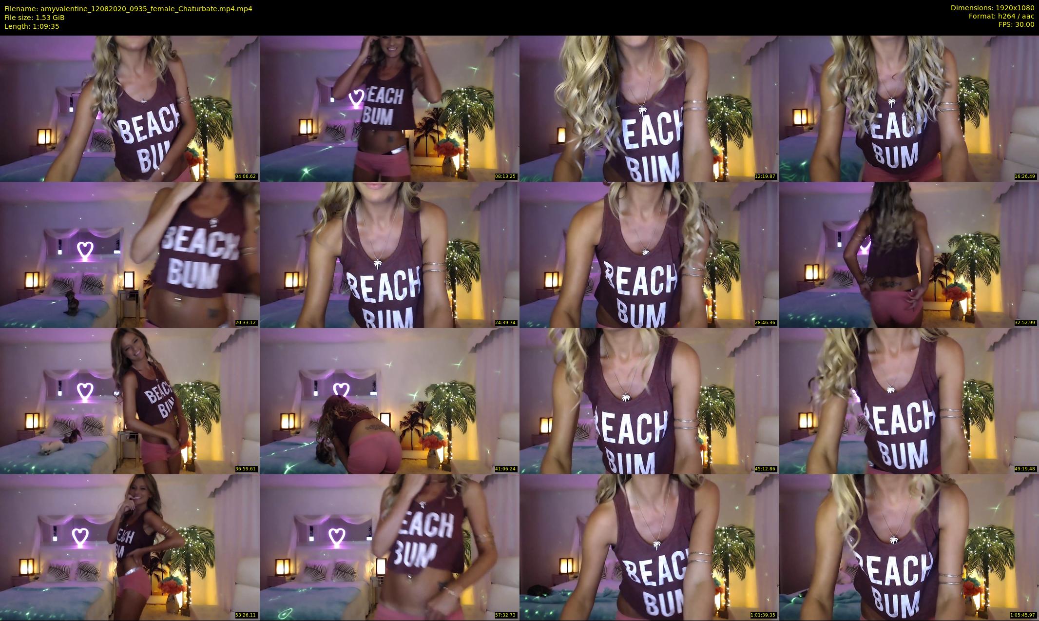 amyvalentine — 70 minute Chaturbate female cam show recording, 1080p, Aug 12, 2020