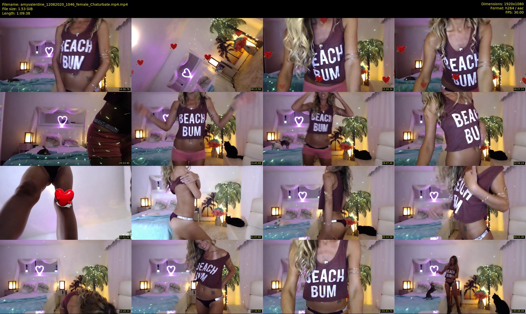 amyvalentine — 70 minute Chaturbate female cam show recording, 1080p, Aug 12, 2020