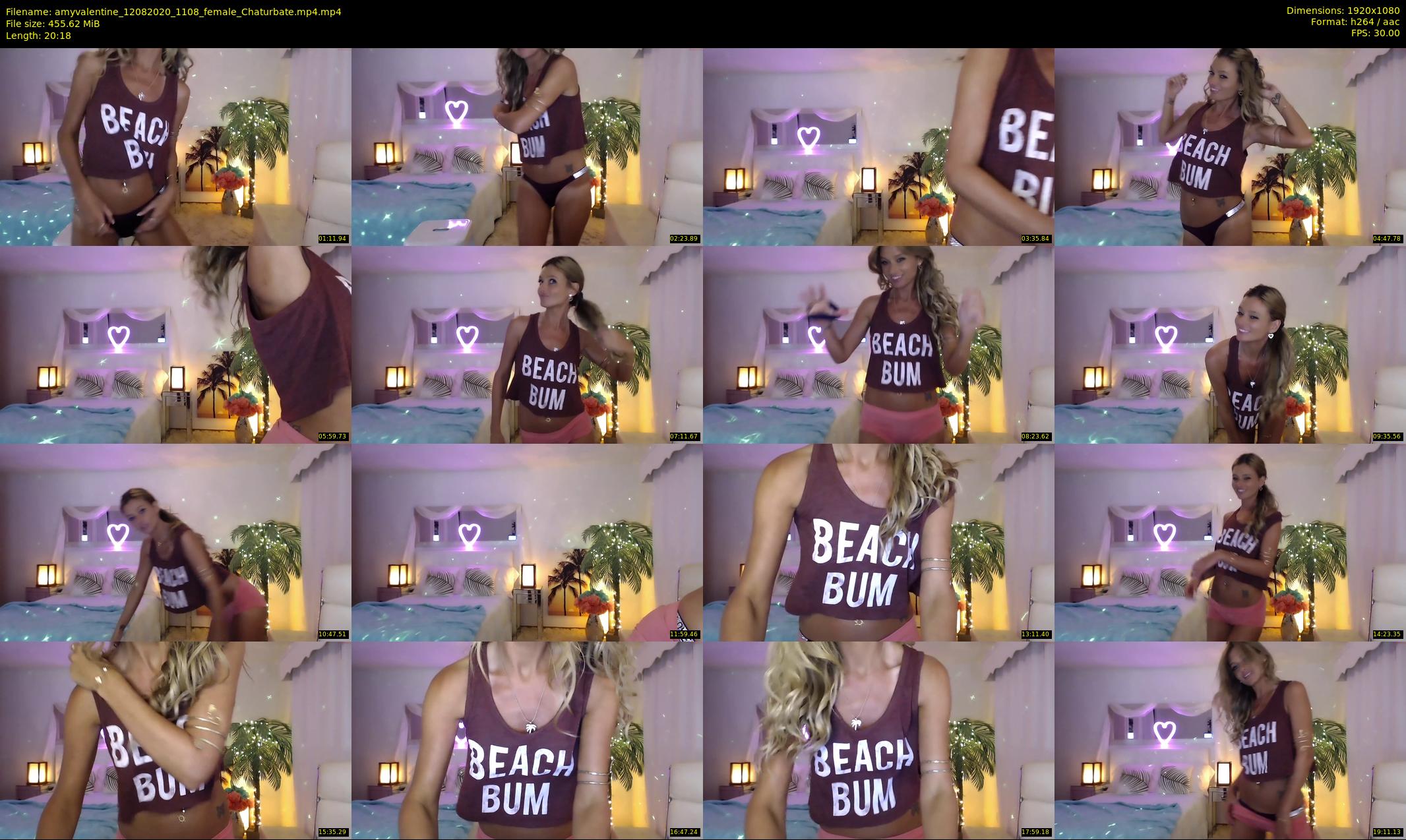 amyvalentine — 21 minute Chaturbate female cam show recording, 1080p, Aug 12, 2020