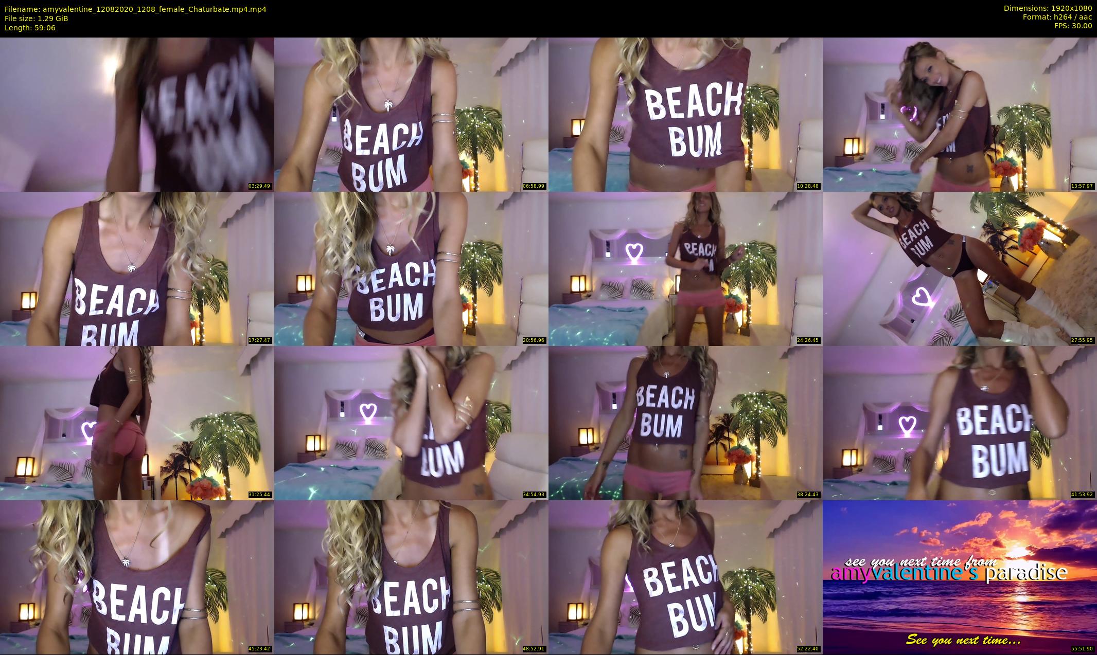 amyvalentine — 60 minute Chaturbate female cam show recording, 1080p, Aug 12, 2020