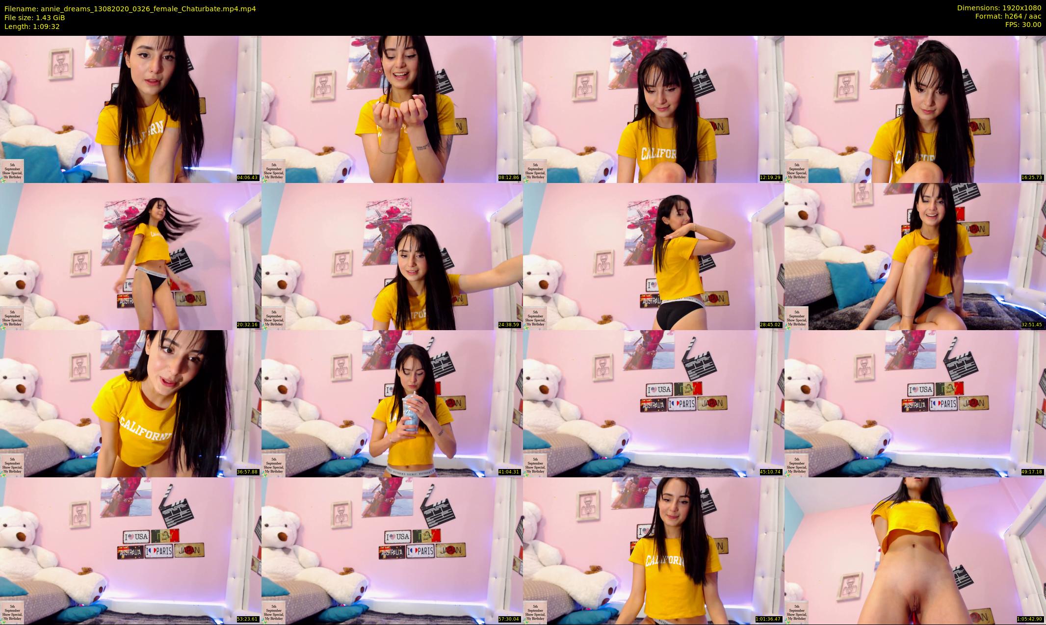 annie_dreams — 70 minute Chaturbate female cam show recording, 1080p, Aug 13, 2020