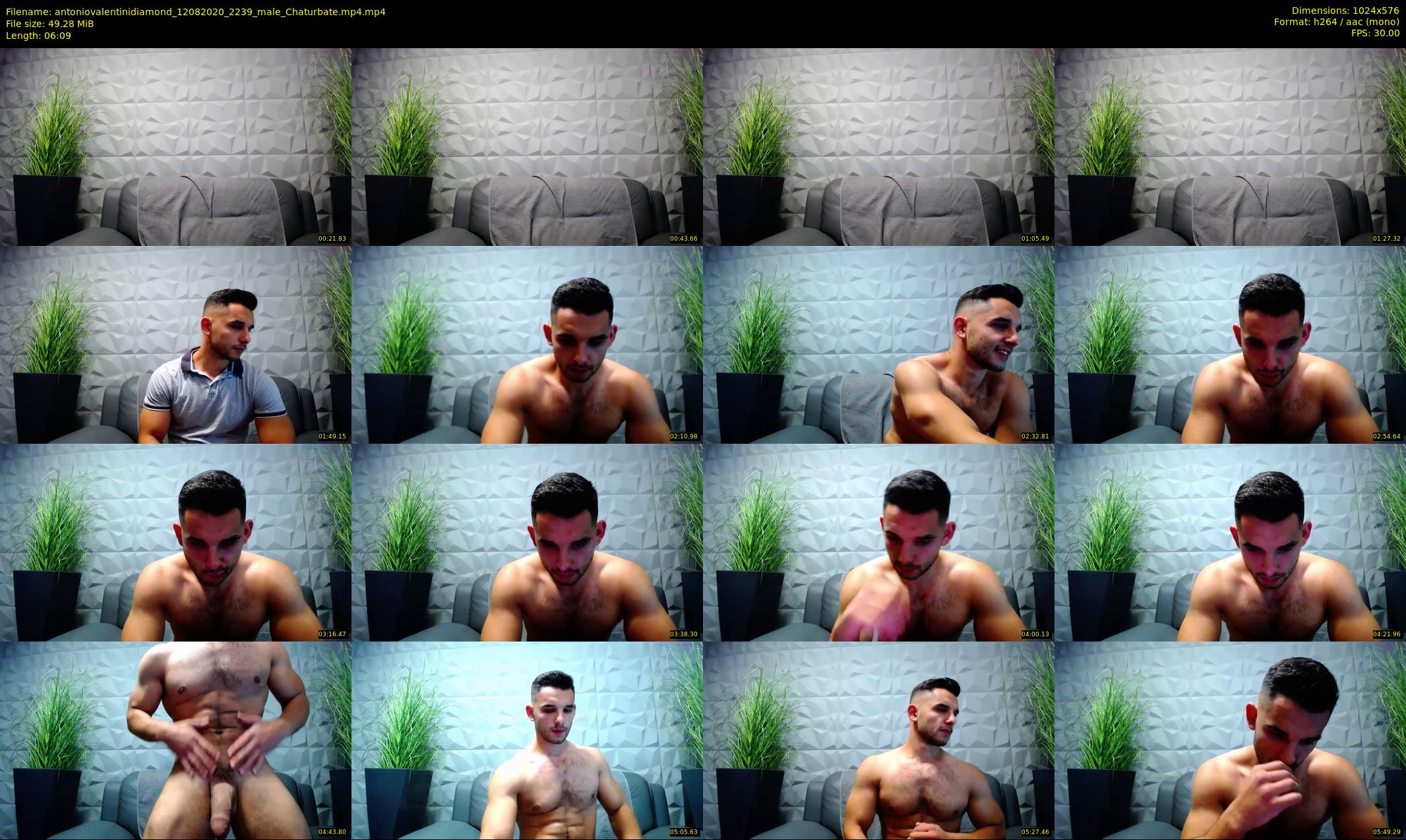 antoniovalentinidiamond — 7 minute Chaturbate male cam show recording, 480p, Aug 12, 2020