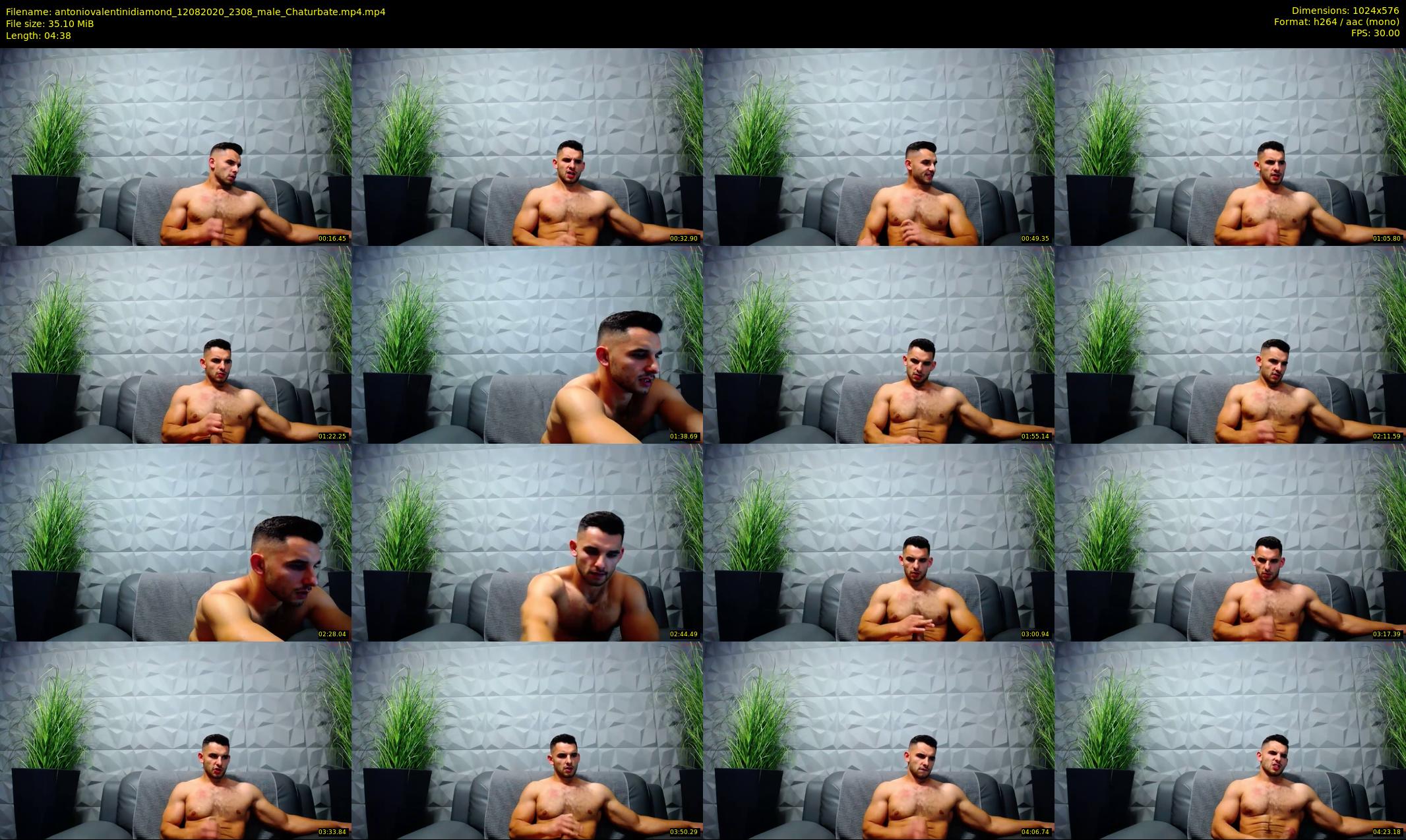 antoniovalentinidiamond — 5 minute Chaturbate male cam show recording, 480p, Aug 12, 2020