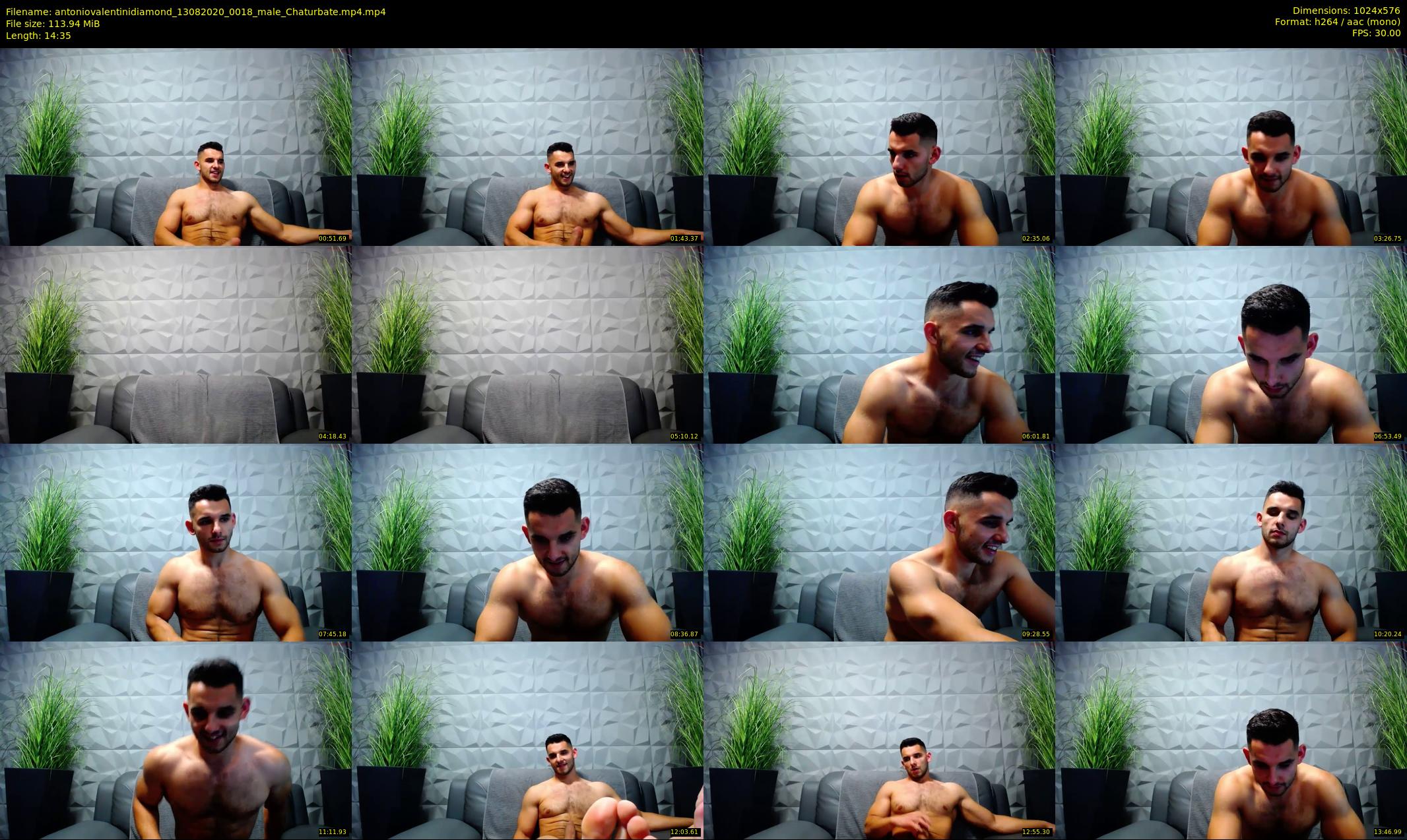 antoniovalentinidiamond — 15 minute Chaturbate male cam show recording, 480p, Aug 13, 2020