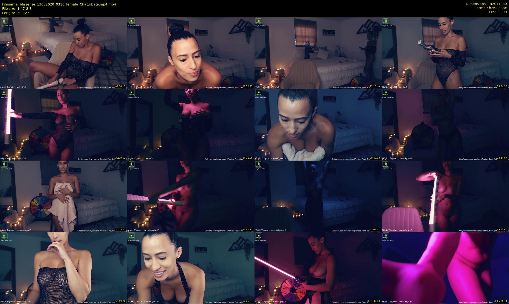 blissense — 70 minute Chaturbate female cam show recording, 1080p, Aug 13, 2020