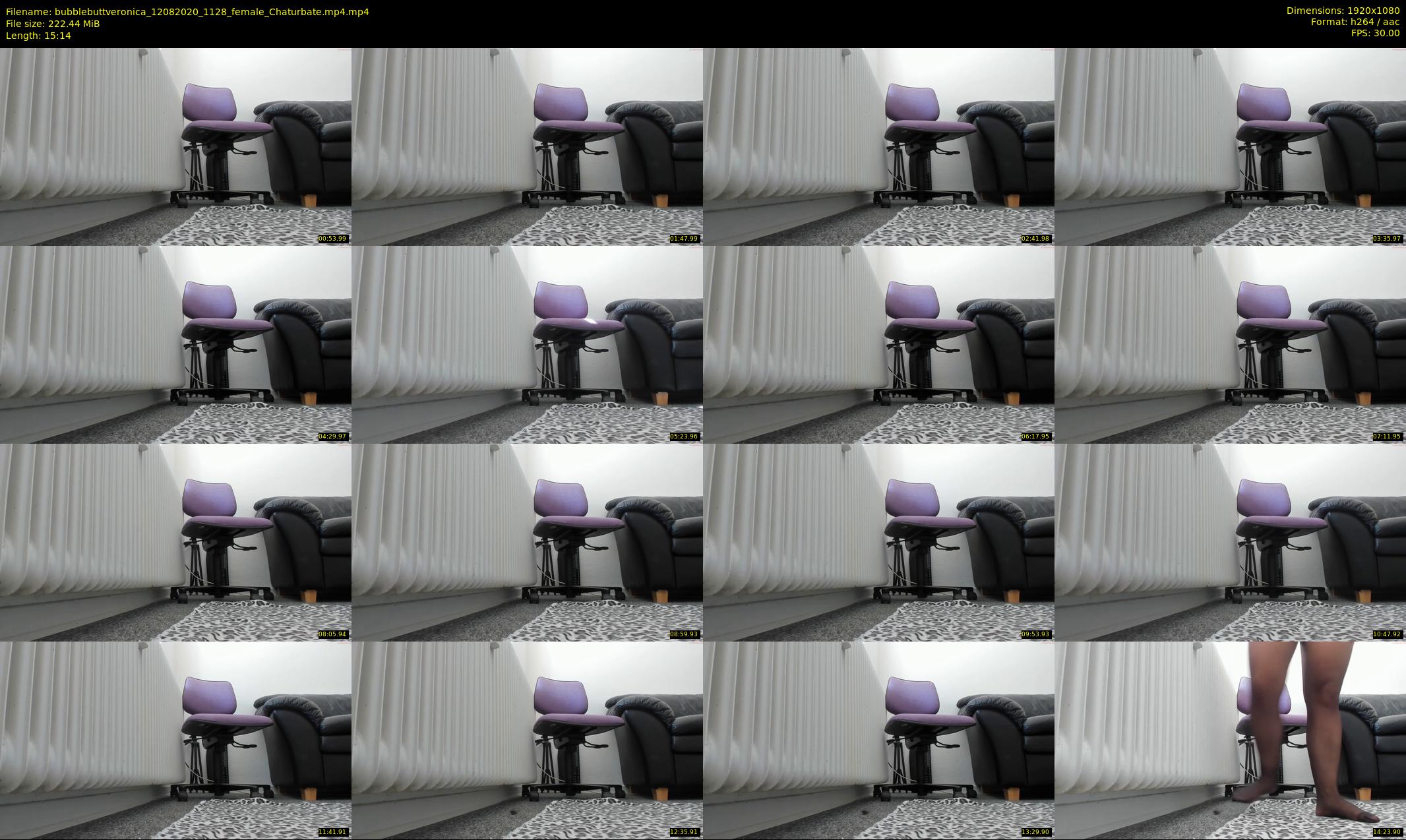 bubblebuttveronica — 16 minute Chaturbate female cam show recording, 1080p, Aug 12, 2020