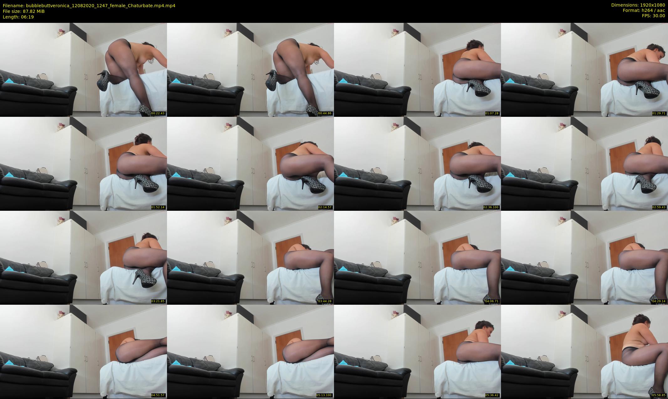 bubblebuttveronica — 7 minute Chaturbate female cam show recording, 1080p, Aug 12, 2020